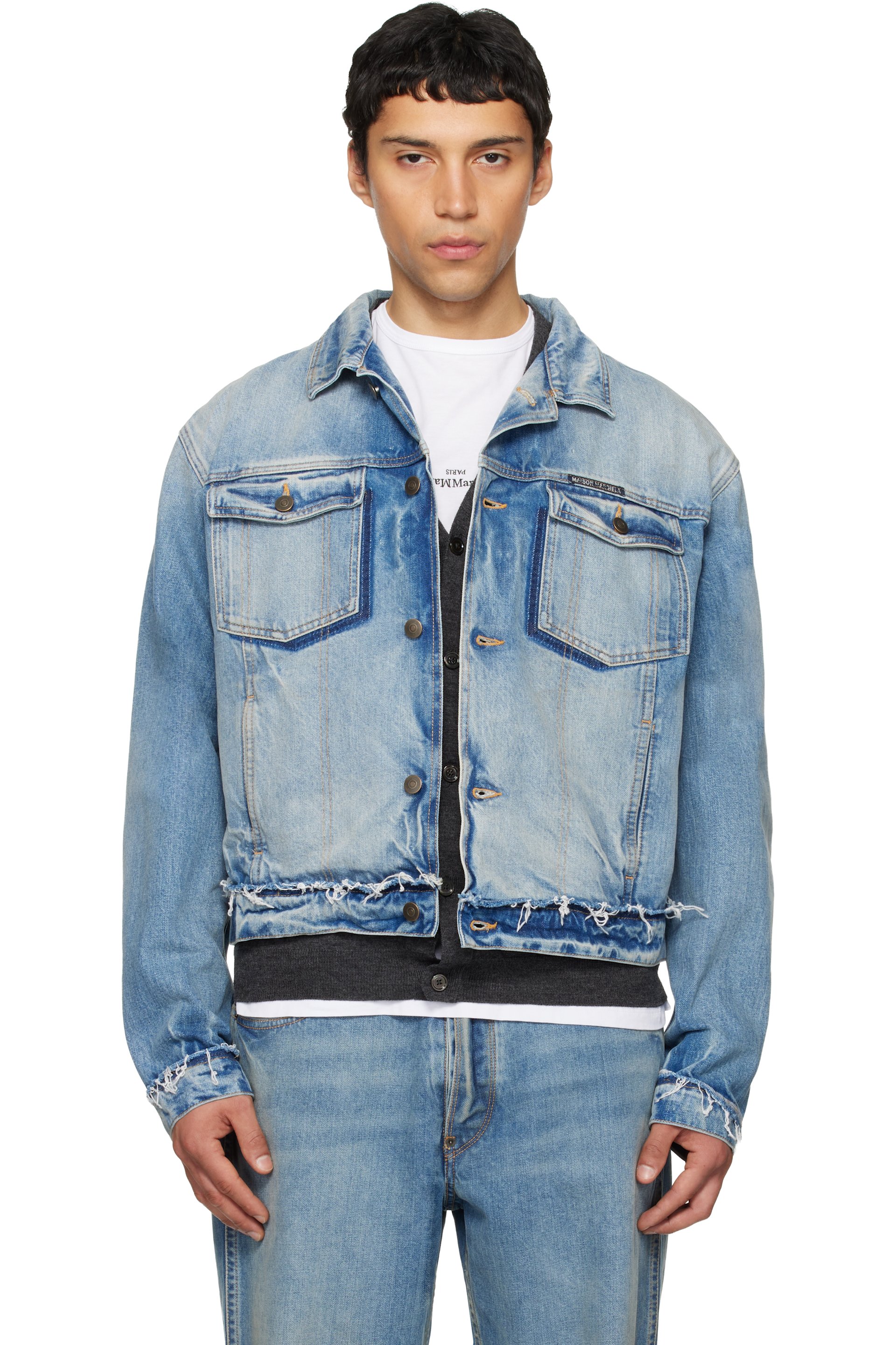 メンズ用 Maison Margiela デニムジャケット | SSENSE 日本