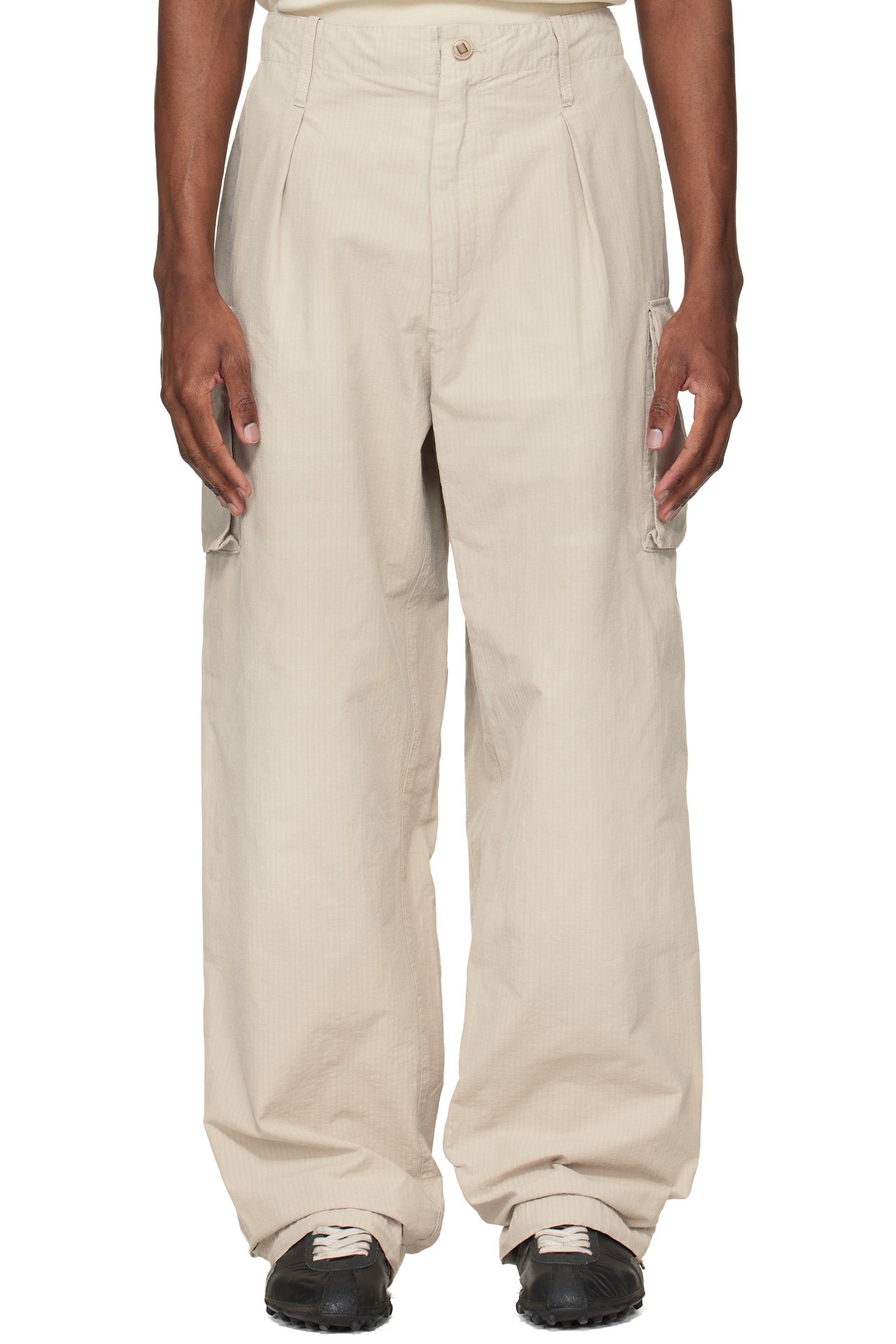 Maison Margiela - Beige Cotton-Blend Cargo Pants