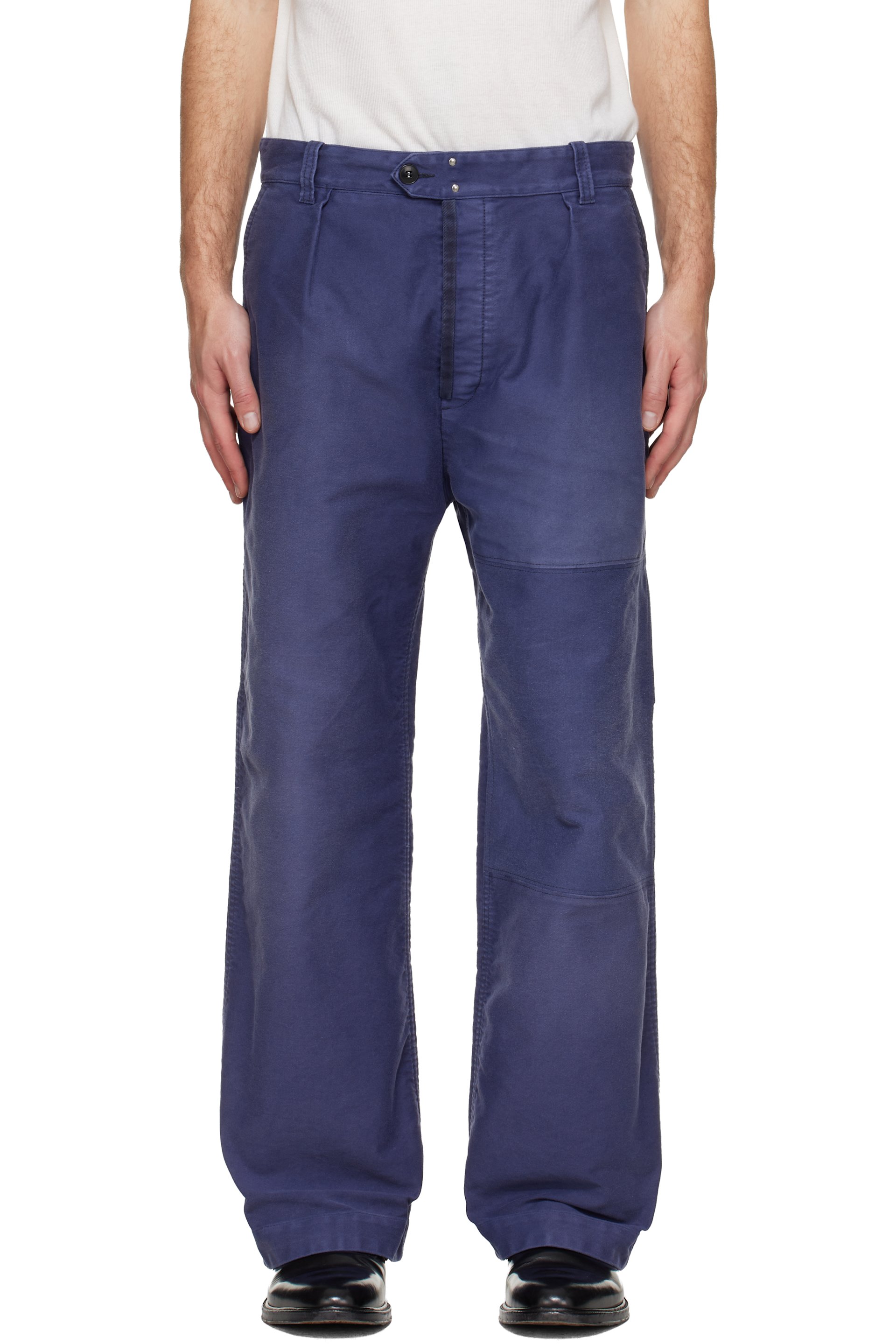 Maison Margiela - Purple Workers Moleskin Trousers