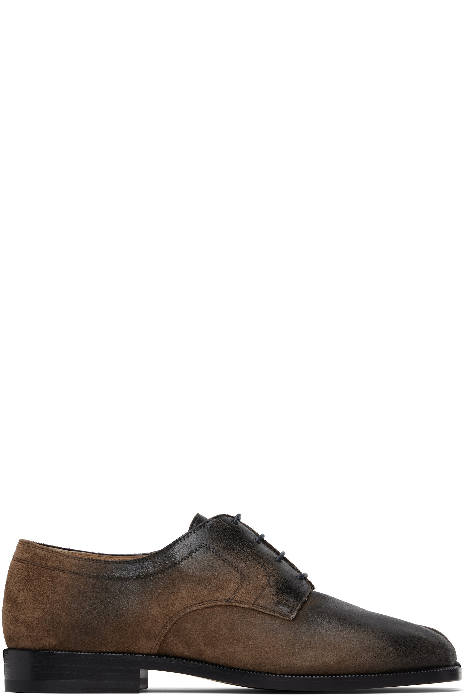 Maison Margiela - Brown Tabi Lace-Ups Derbys