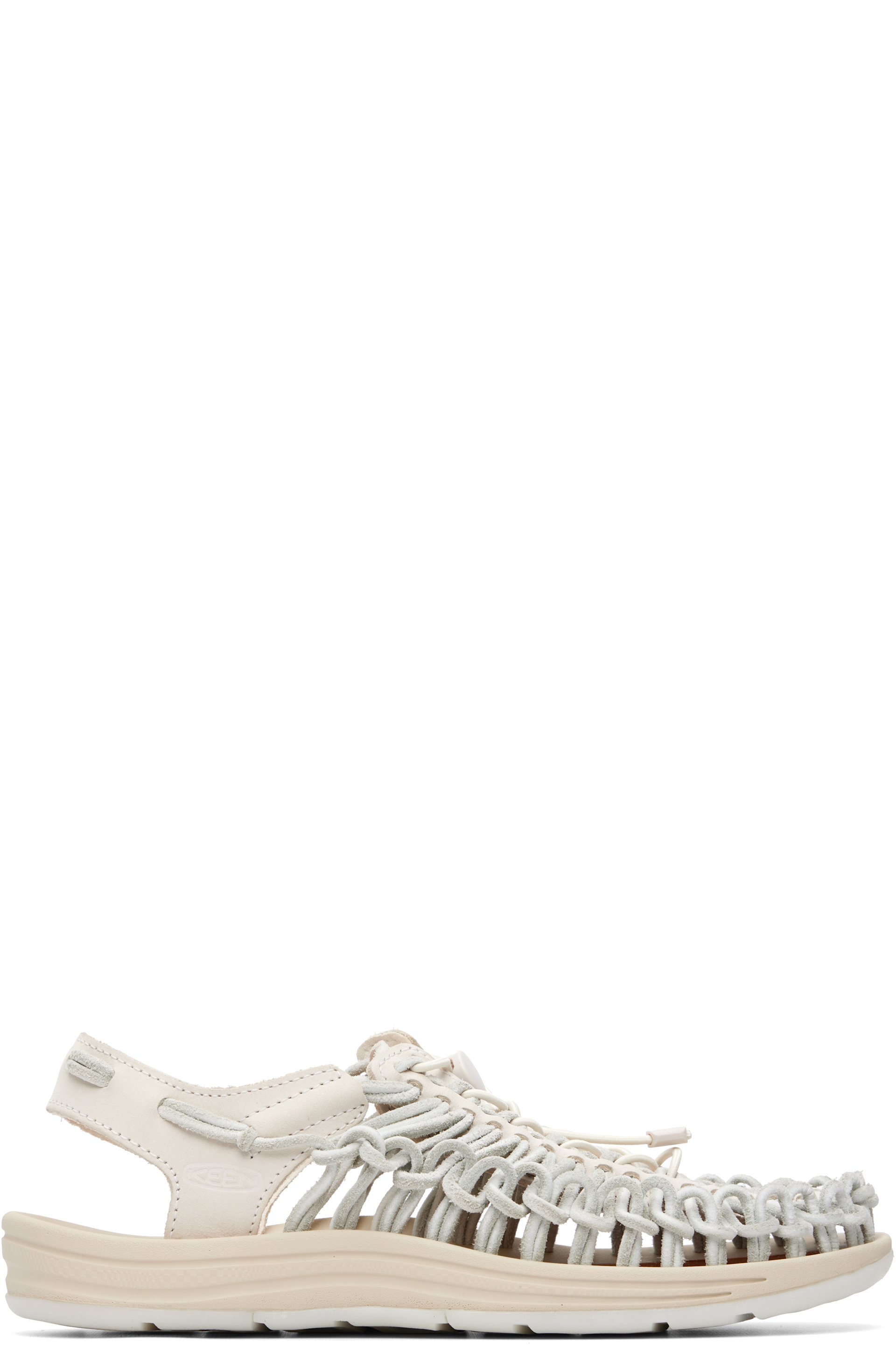 KEEN - Sandales blanc cassé en cuir - UNEEK