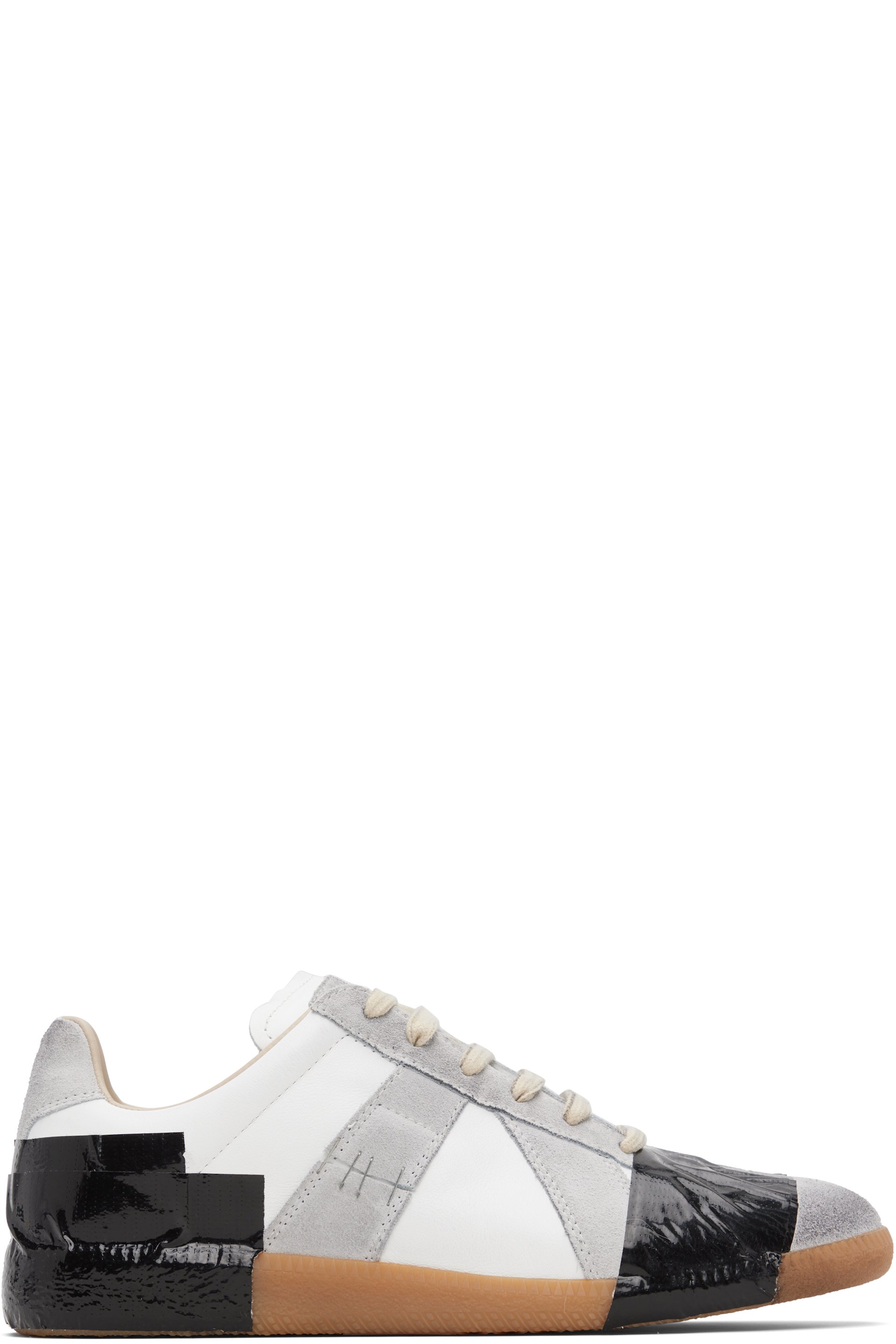 Maison Margiela - White & Gray Replica Sneakers
