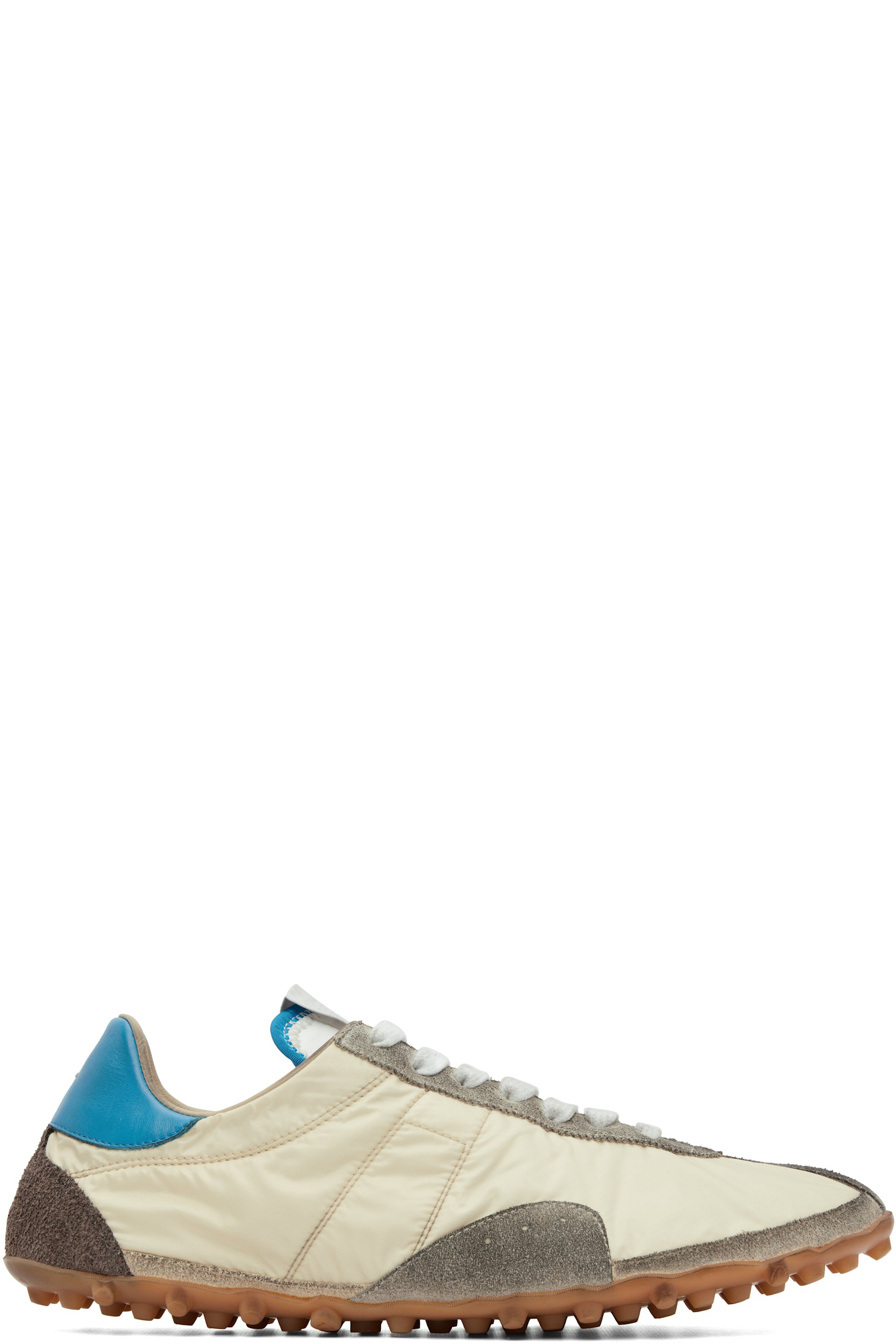 Maison Margiela - Off-White & Blue Sprinter Sneakers