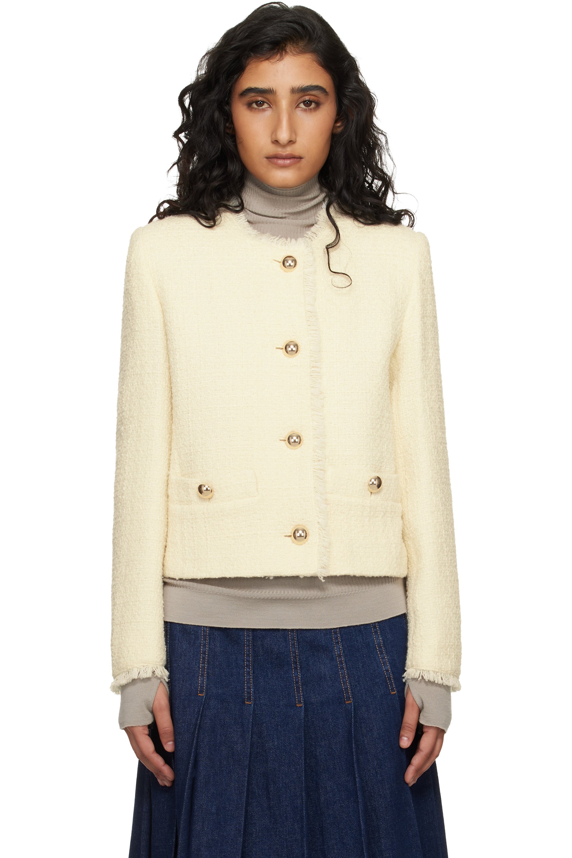 Weekend Max Mara - オフホワイト Wkdagami ジャケット