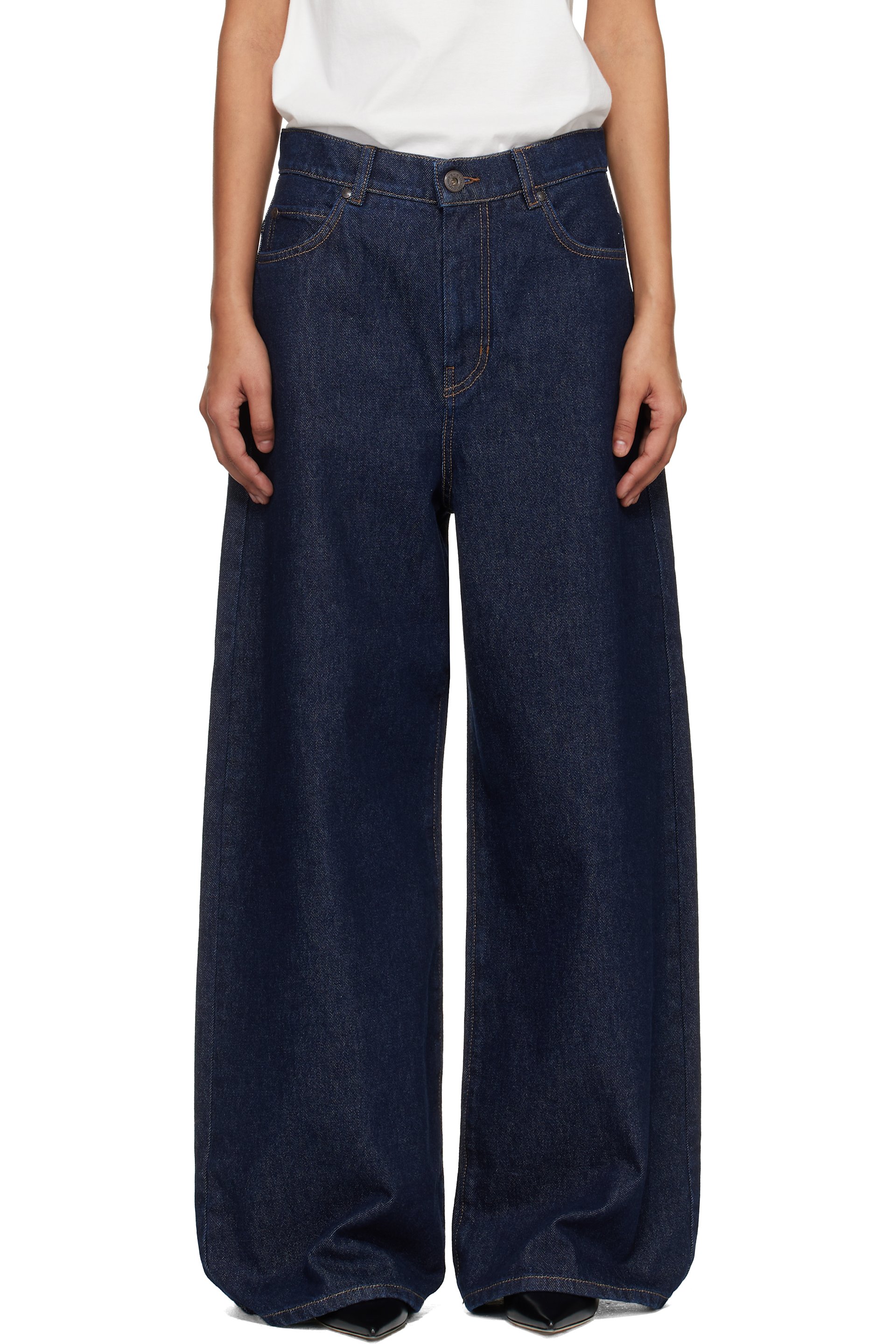 Weekend Max Mara - ネイビー Wkdtabella ジーンズ