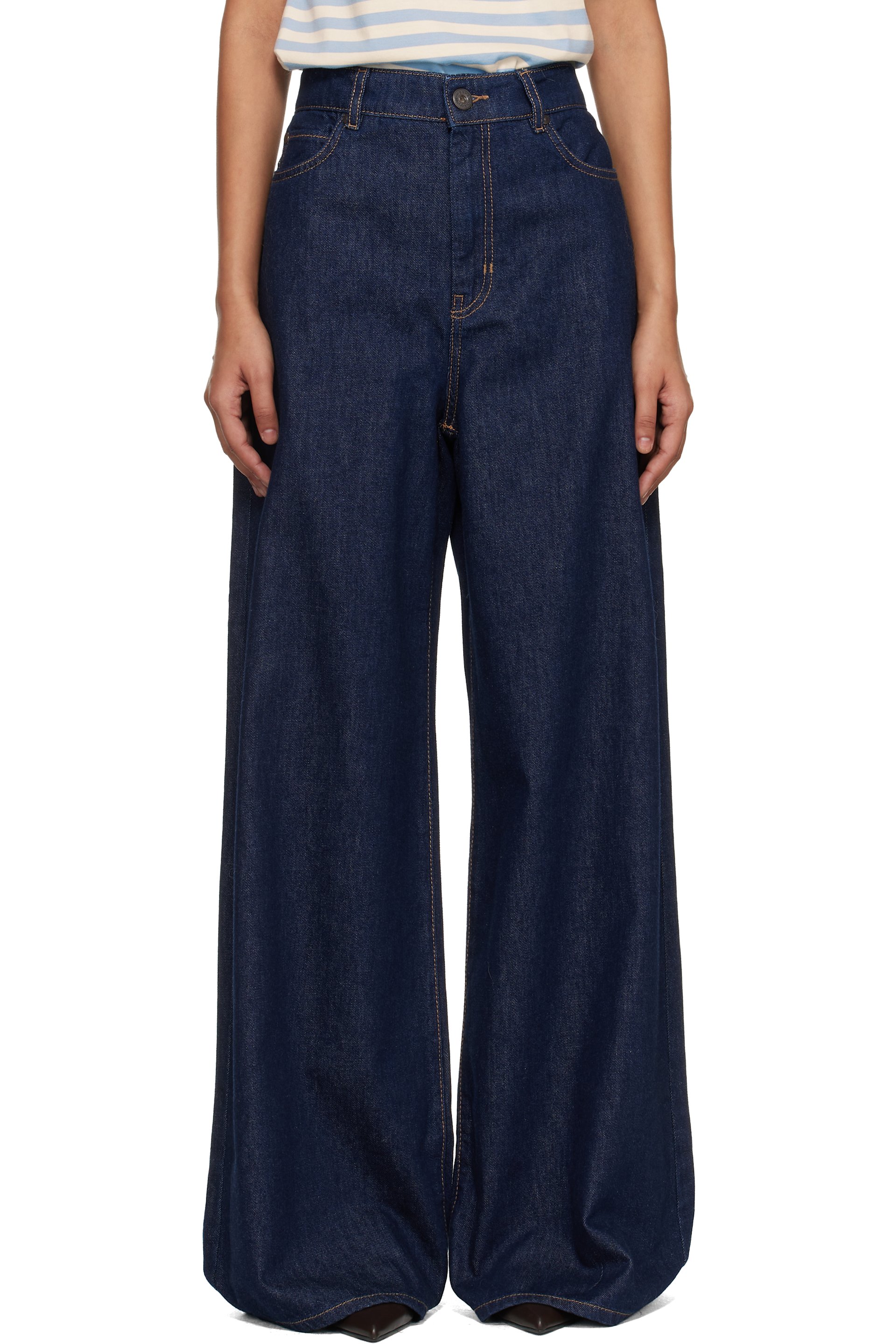 Weekend Max Mara - ネイビー Wkdvega ジーンズ
