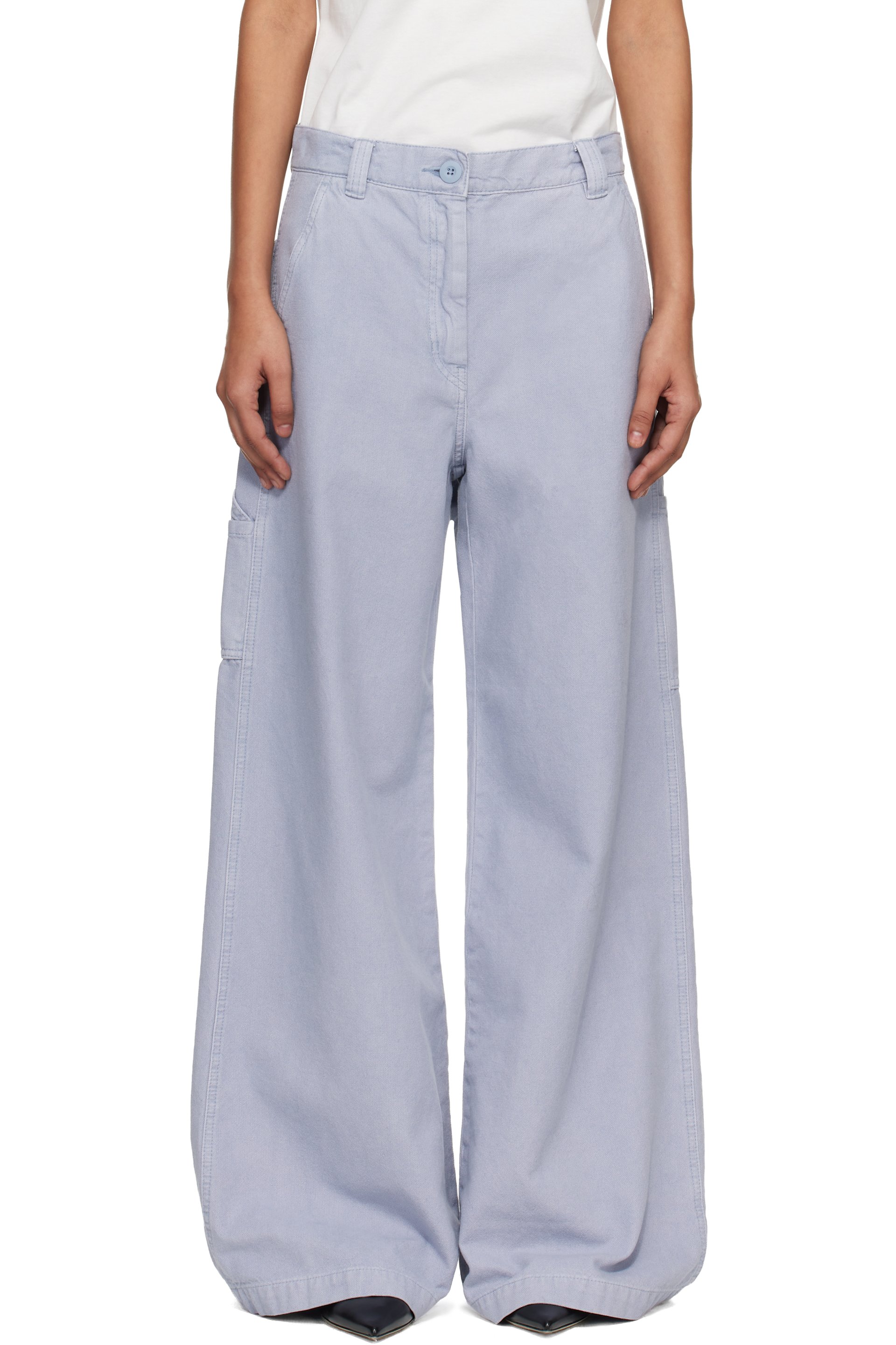 Weekend Max Mara - ブルー Wkdskipper トラウザーズ