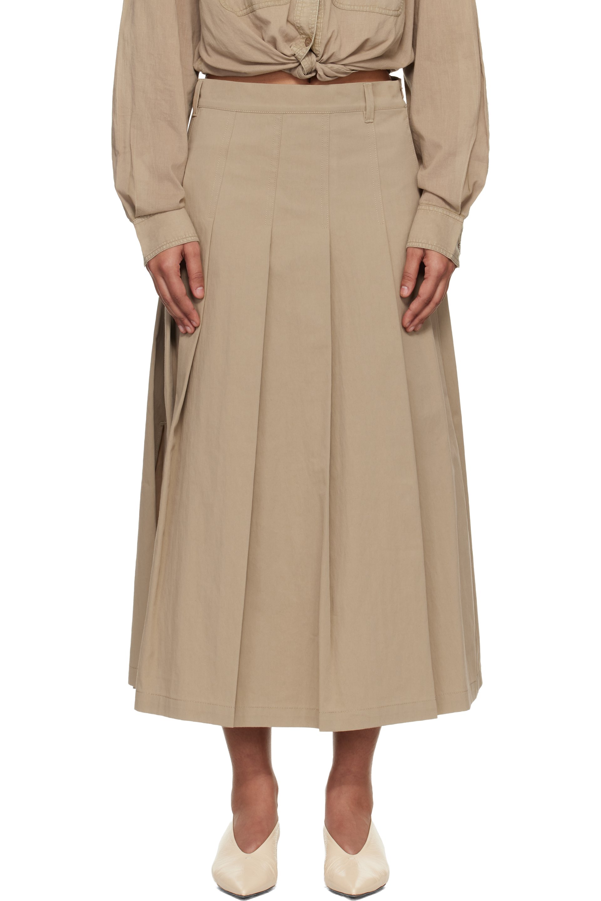 Weekend Max Mara - ベージュ Orme ミディアムスカート