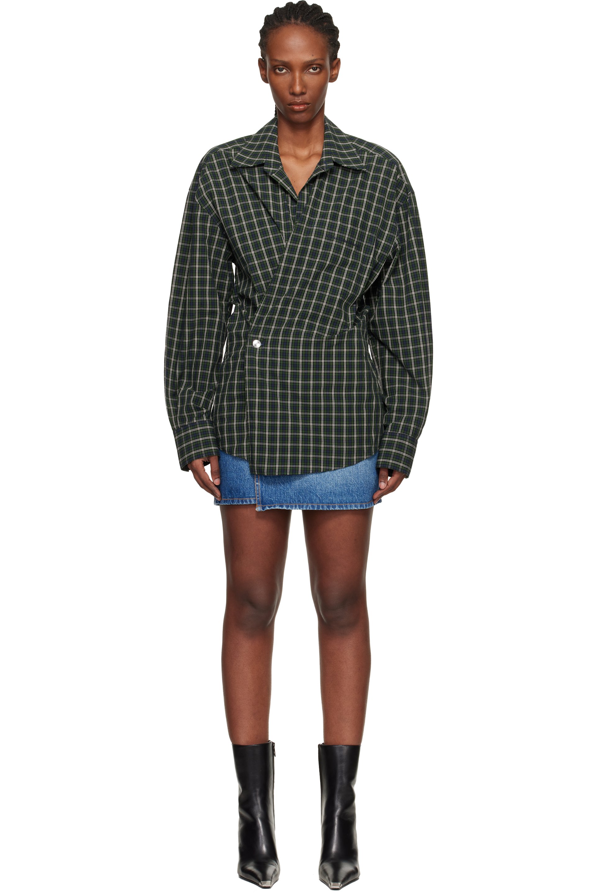 alexander wang ネイビー ミニワンピース XS ウィメンズ用 Alexander Wang ミニドレス | SSENSE 日本