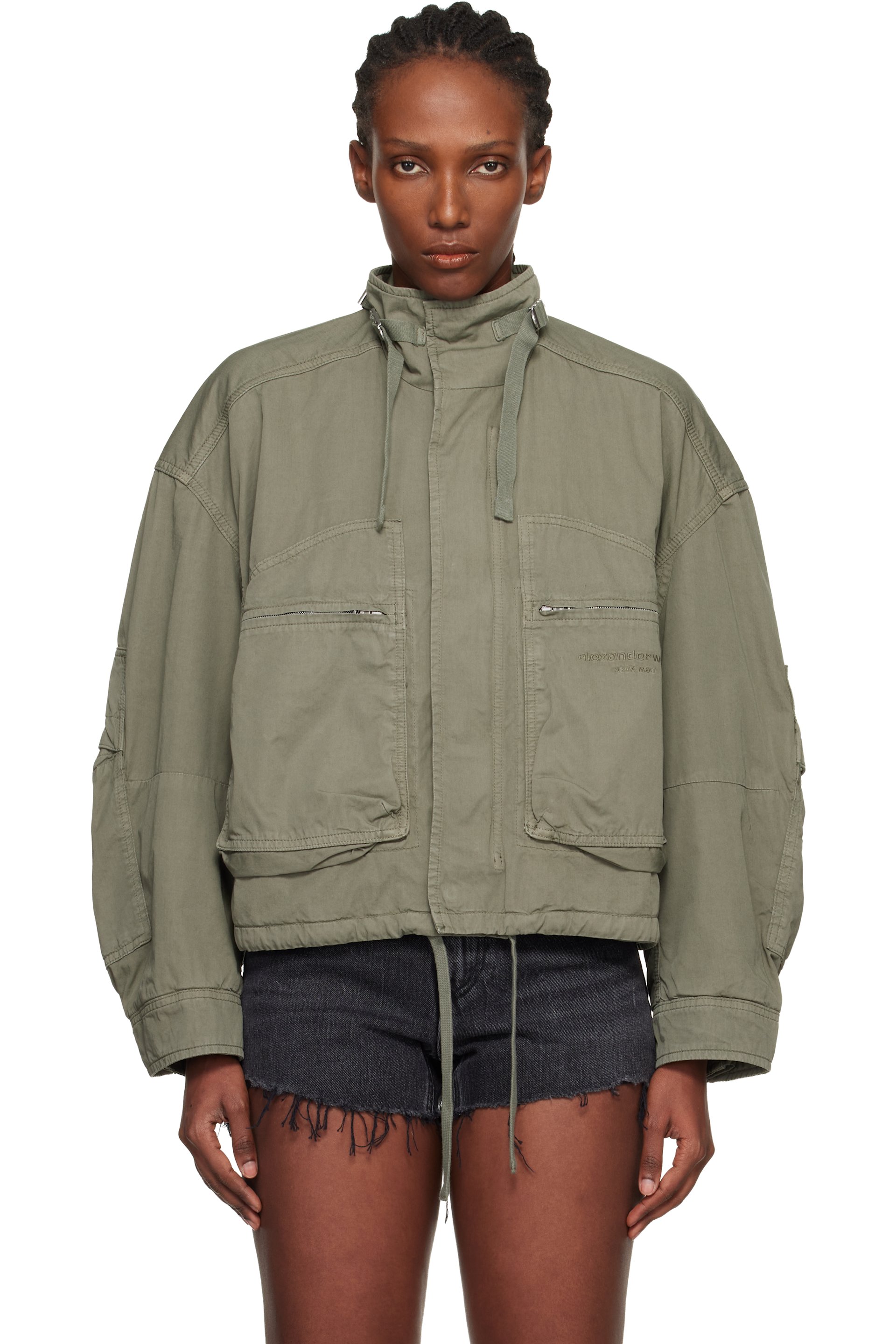 alexander wang グレー ブラトップ 中古・古着通販】ALEXANDER WANG (アレキサンダー・ワン) ロゴブラ