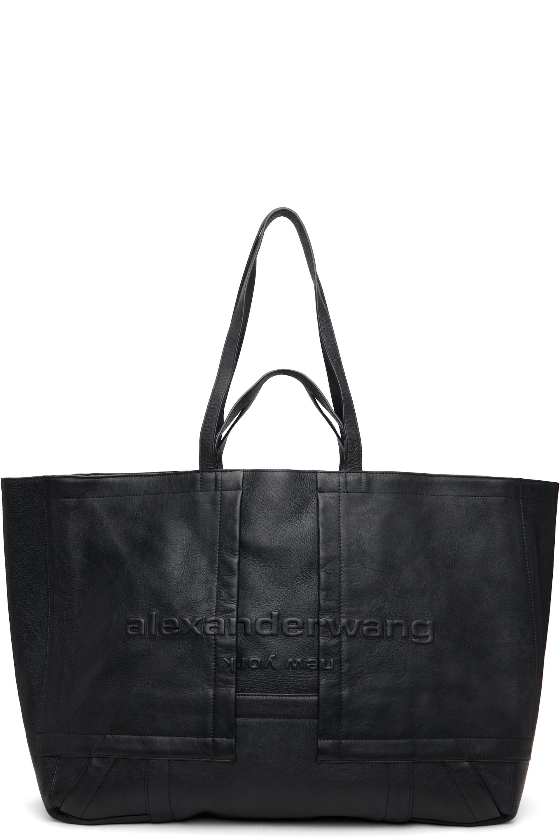 Alexander Wang: ブラック XL Pack トートバッグ | SSENSE 日本