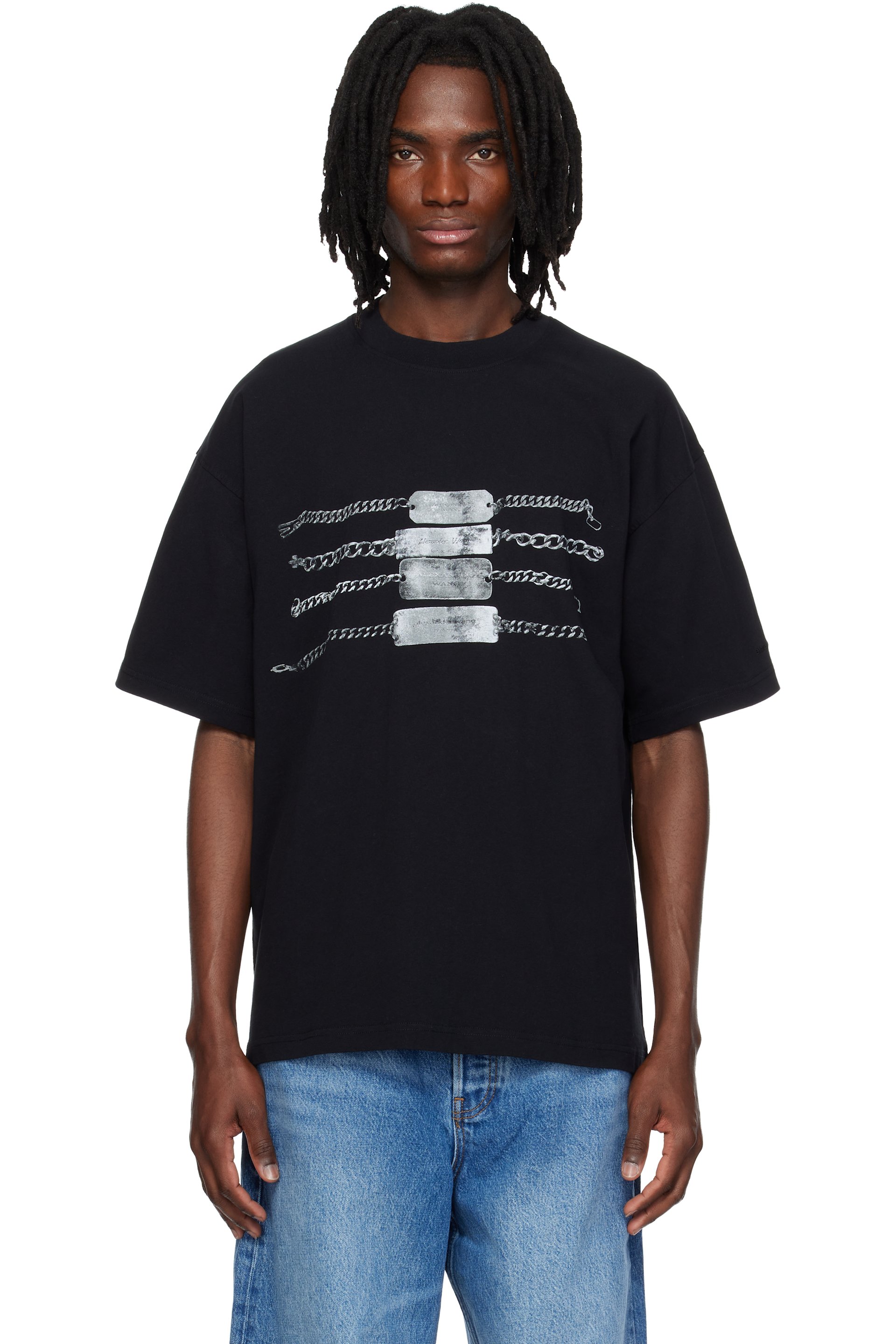 Alexander Wang - T-shirt graphique surdimensionné noir