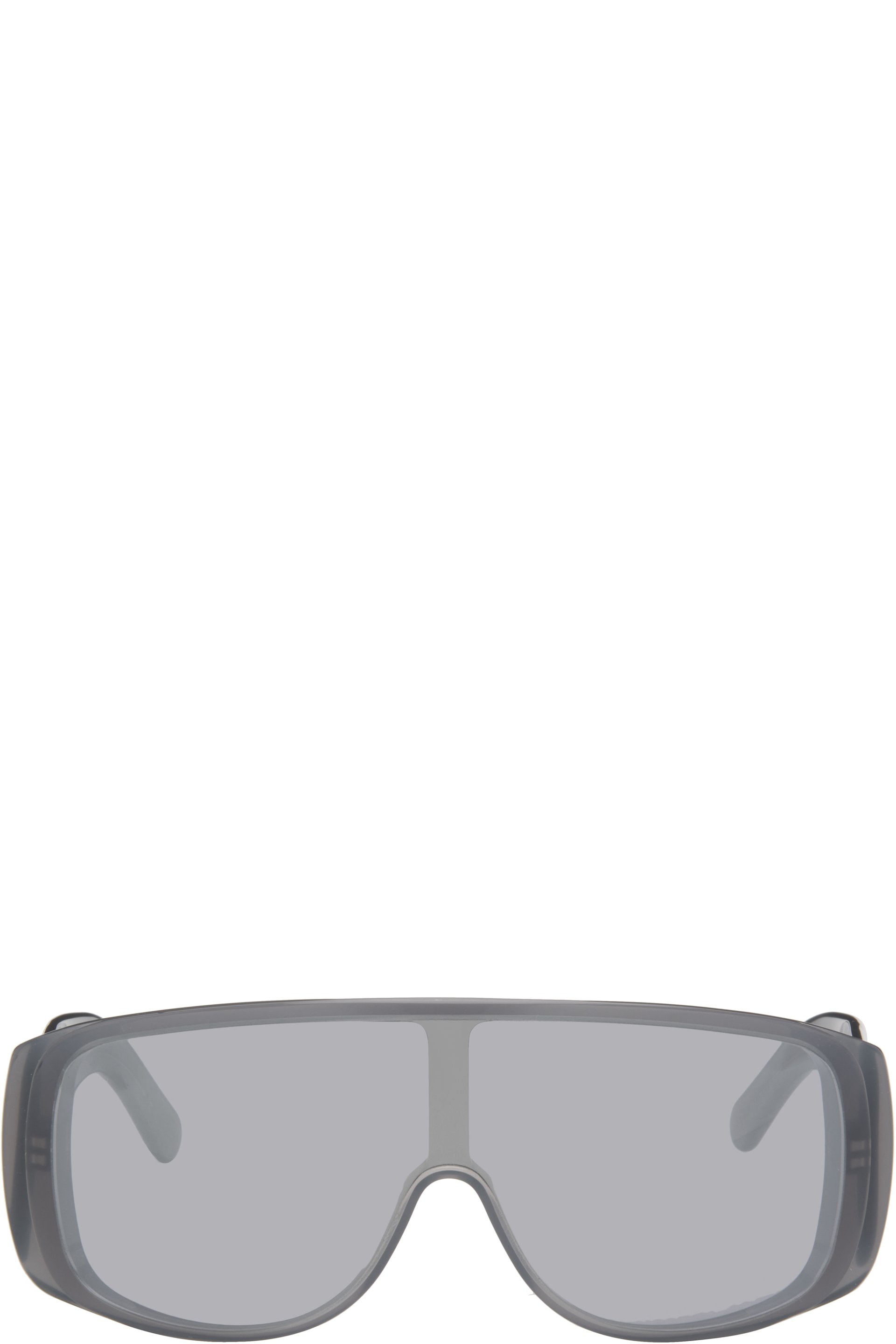 MM6 Maison Margiela - Lunettes de soleil de type visière grises