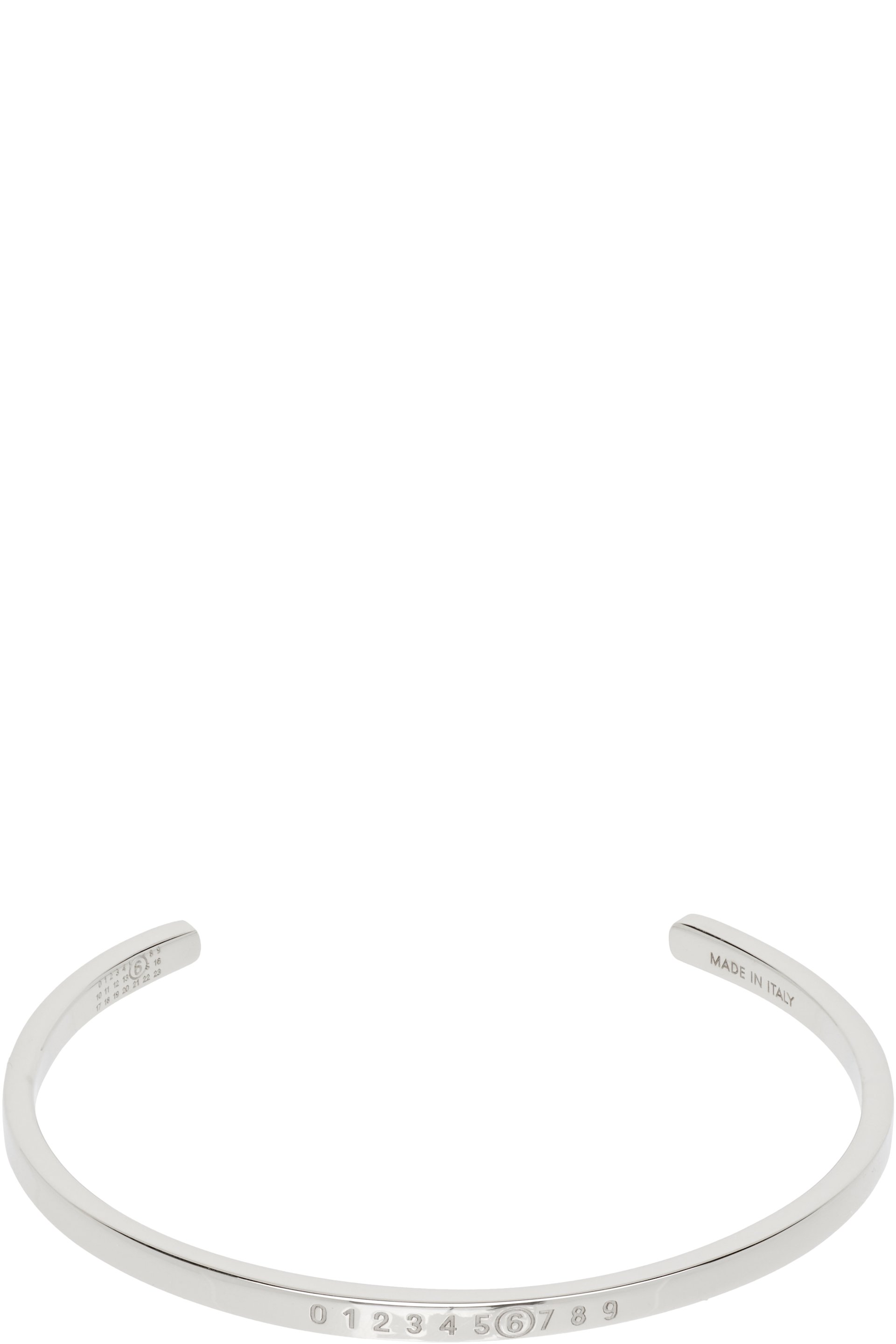 MM6 Maison Margiela - Bracelet manchette à logo numérique