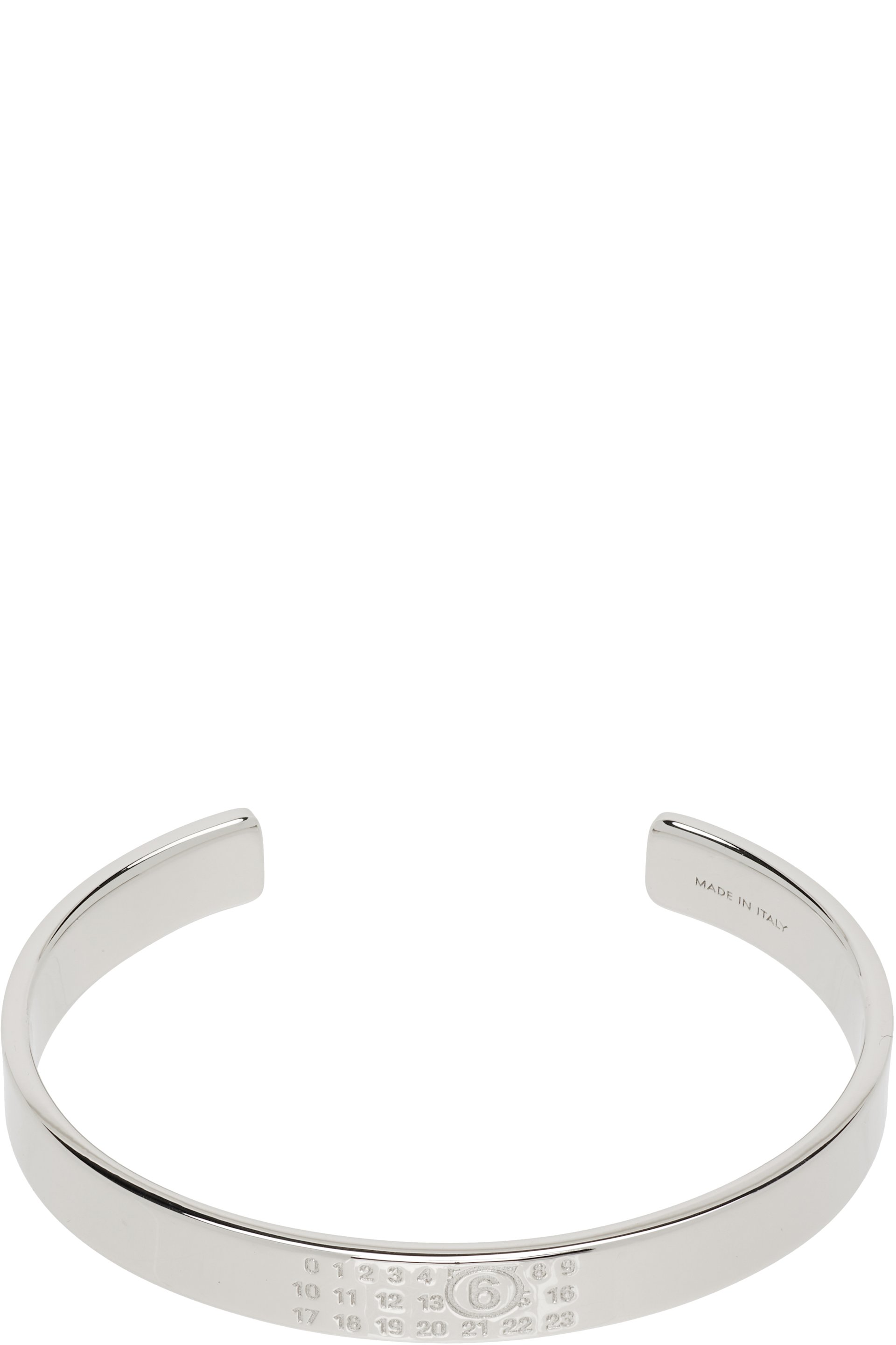 MM6 Maison Margiela - Bracelet manchette à logo numérique