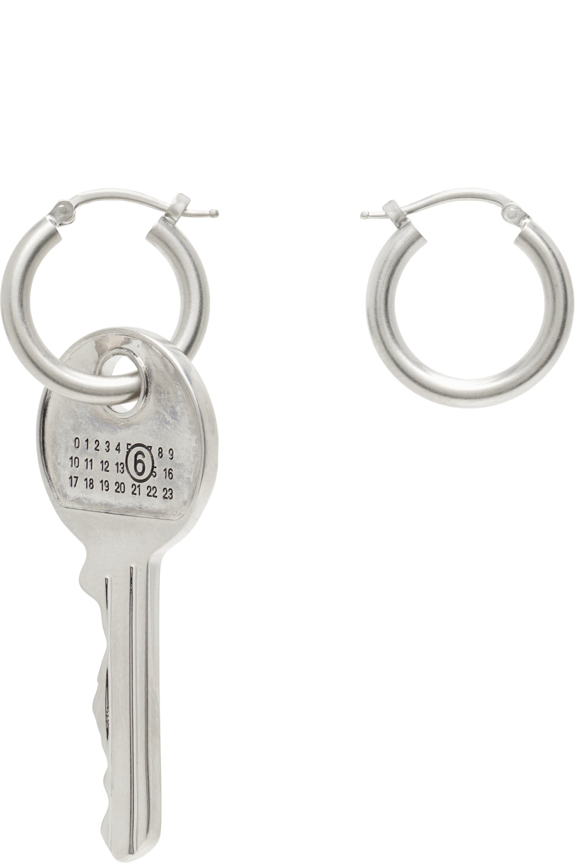 MM6 Maison Margiela - Boucles d'oreilles à clé