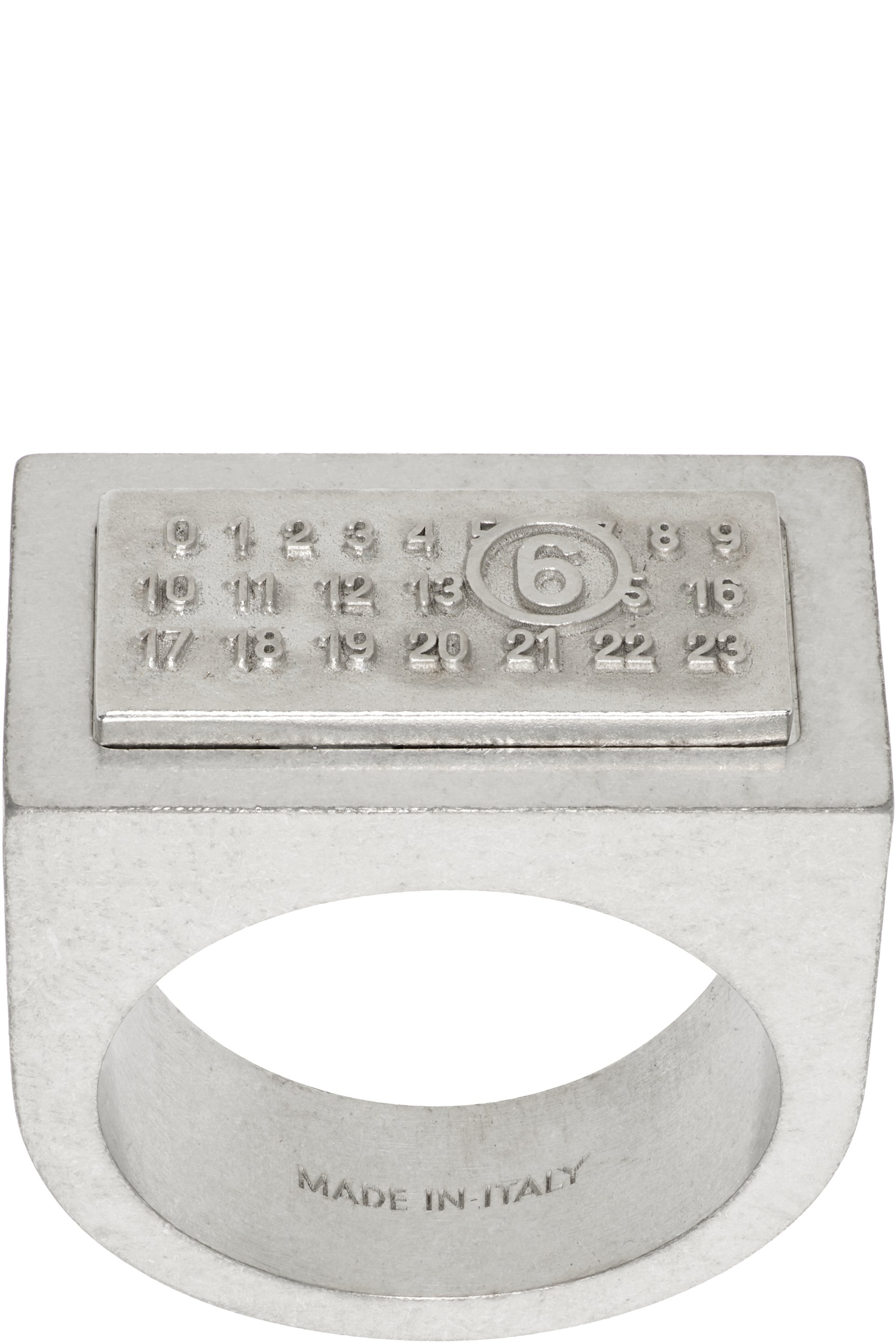 MM6 Maison Margiela - Numeric Rectangle リング