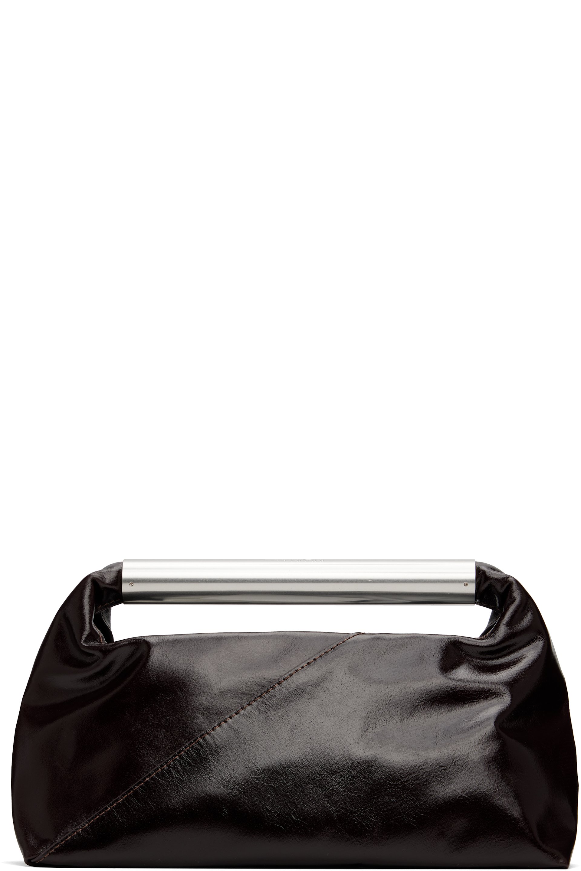 MM6 Maison Margiela - Brown Triangle Jewel Handle Bag
