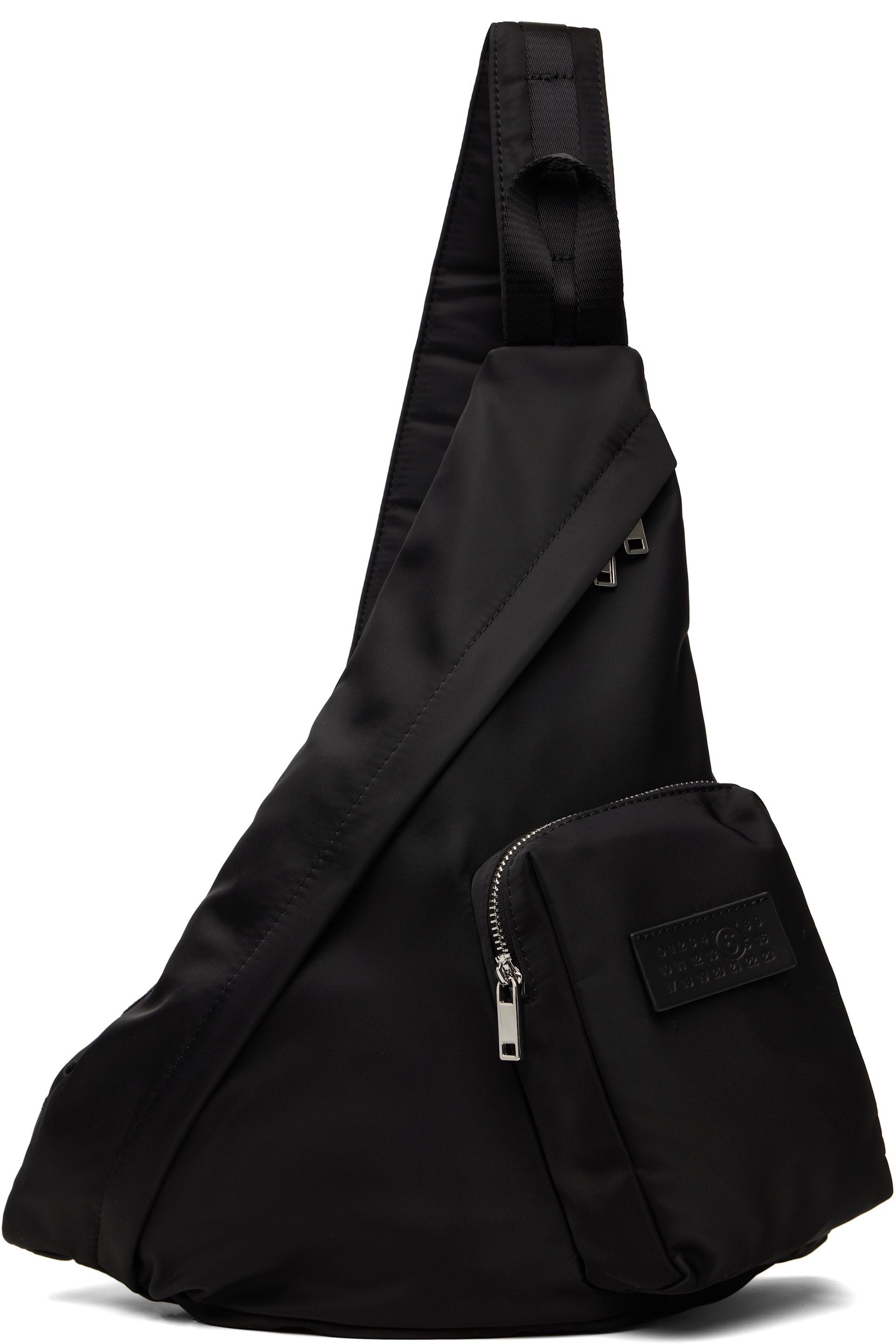 MM6 Maison Margiela - Sac à dos noir à logo numérique