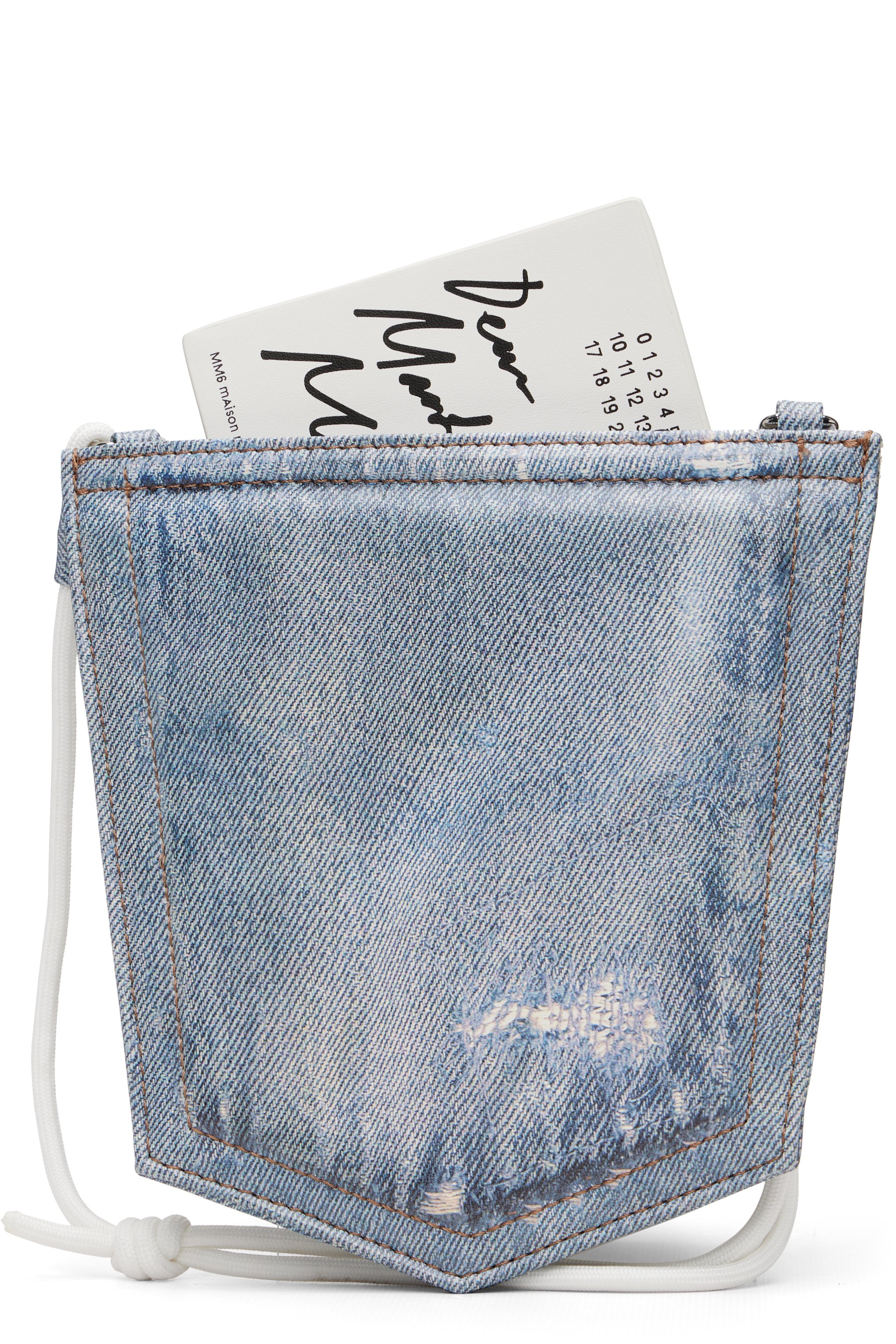 MM6 Maison Margiela - 블루 데님 포켓 파우치