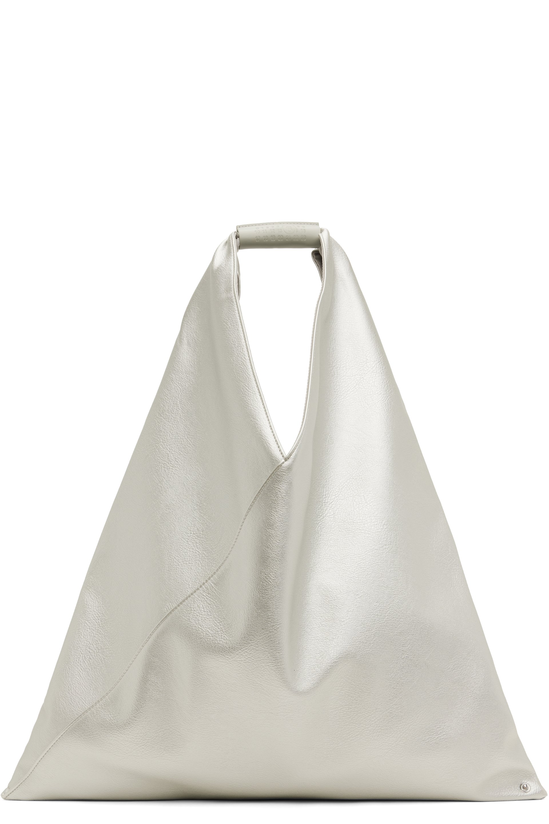 MM6 Maison Margiela - Cabas argenté en cuir synthétique