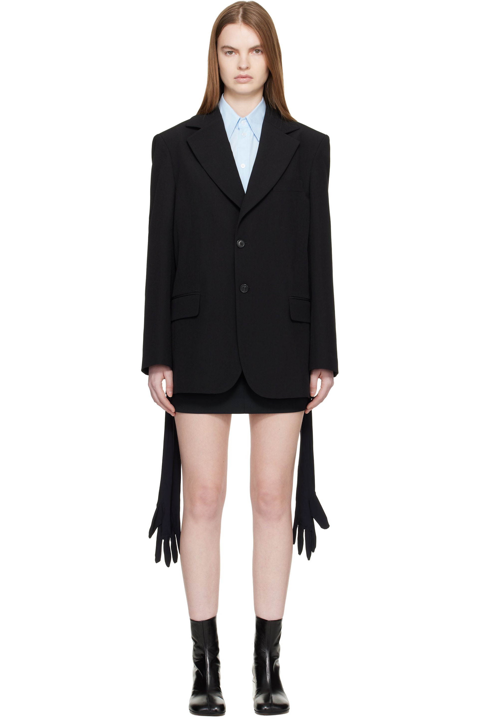 ウィメンズ用 MM6 Maison Margiela テーラードジャケット | SSENSE 日本 ウィメンズ用 MM6 Maison Margiela テーラードジャケット | SSENSE 日本