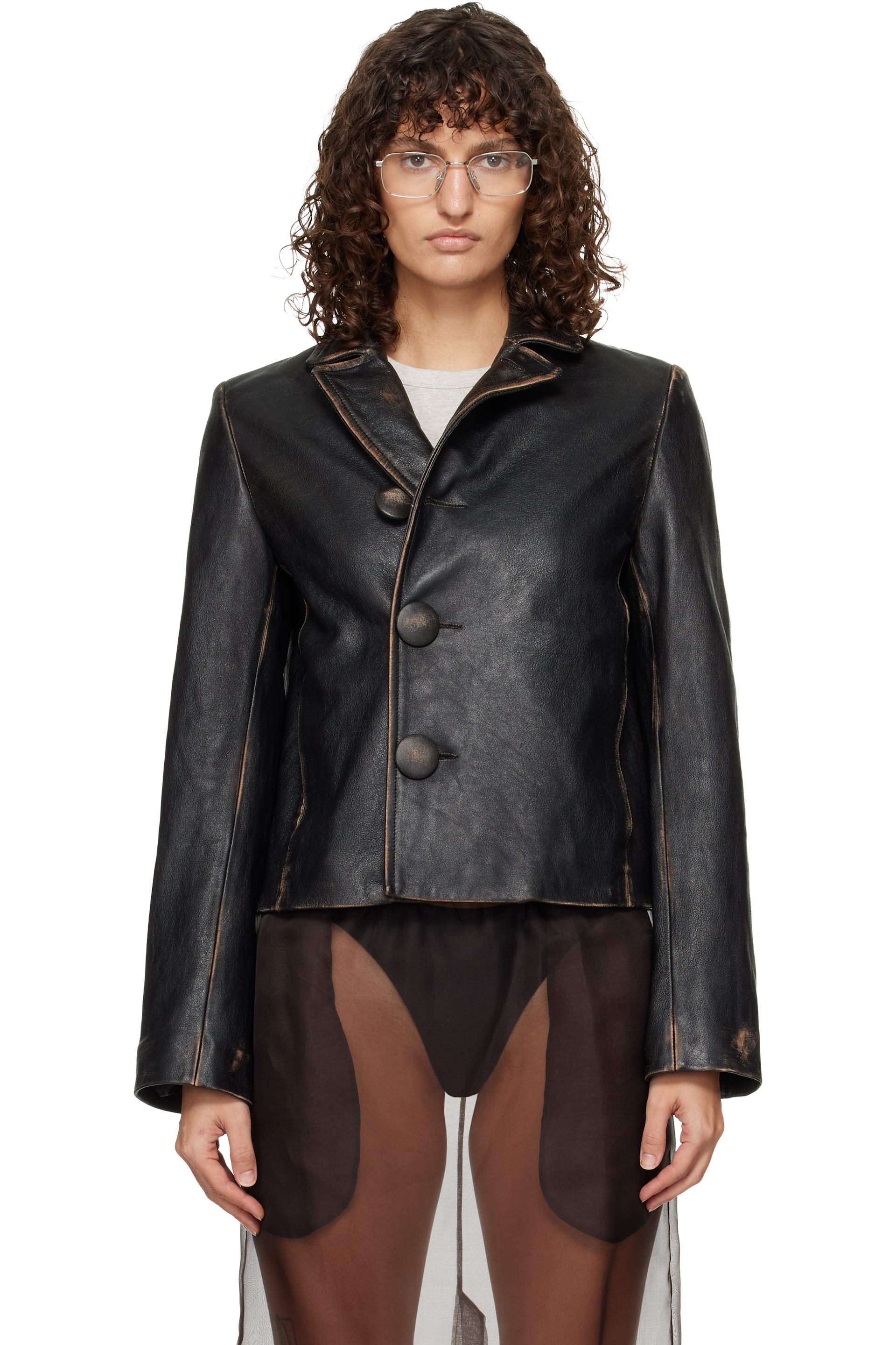 Maison Margiela (イタリア) ビー0705様 Maison Margiela 5-Zip Leather Jacket – All Black Edition (FW15