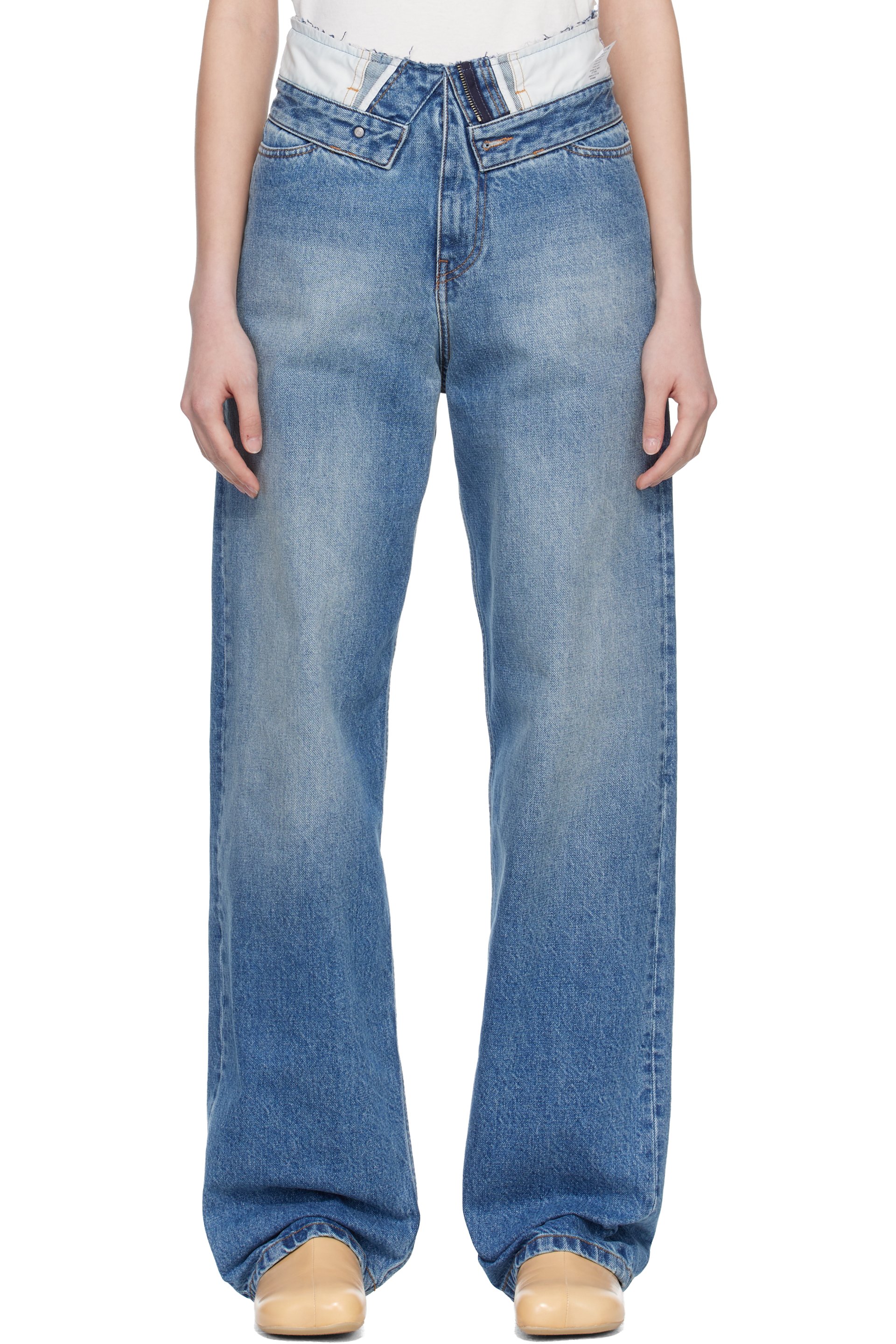 MM6 Maison Margiela - Blue Straight-Leg Jeans