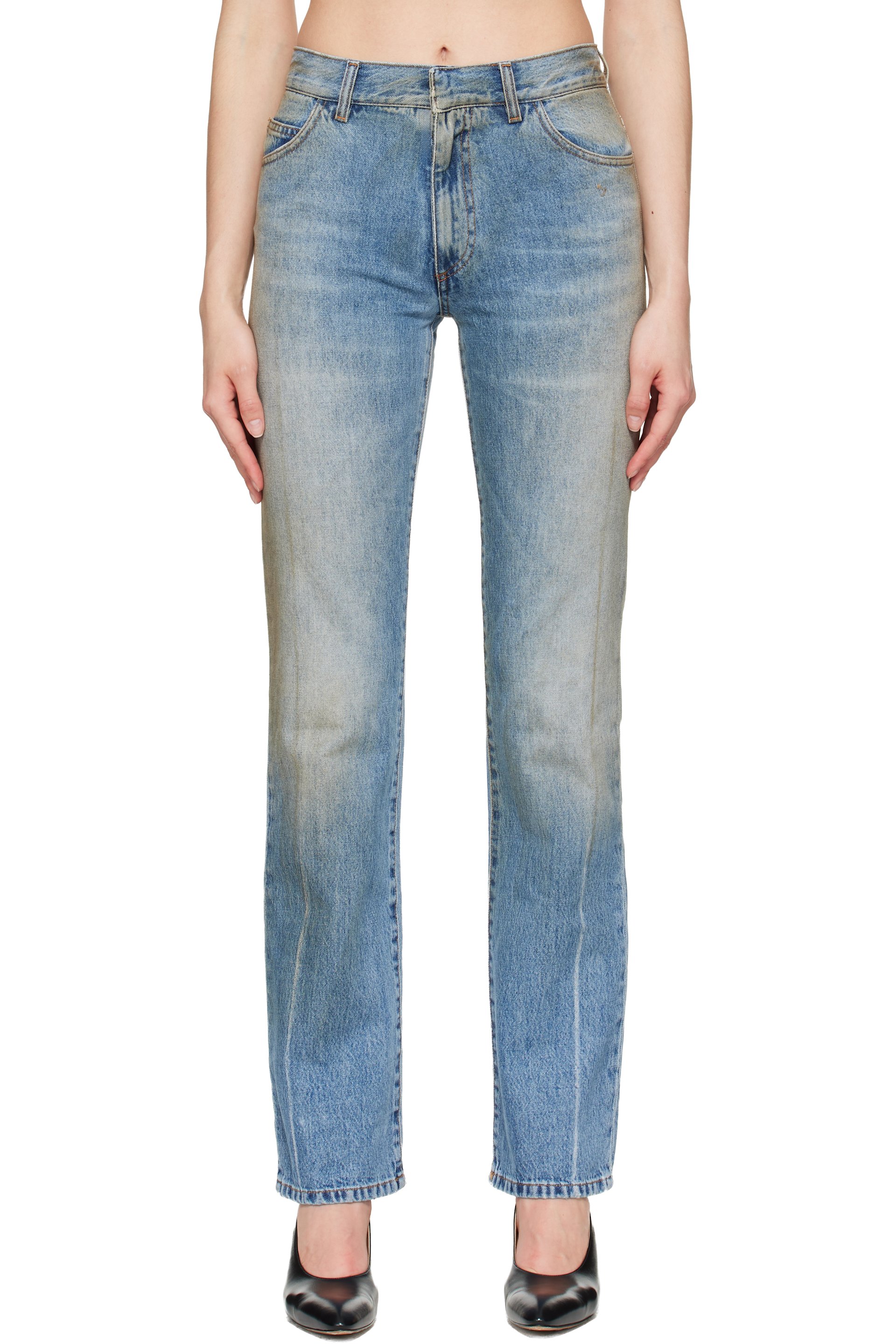 MM6 Maison Margiela - Blue Straight-Leg Jeans