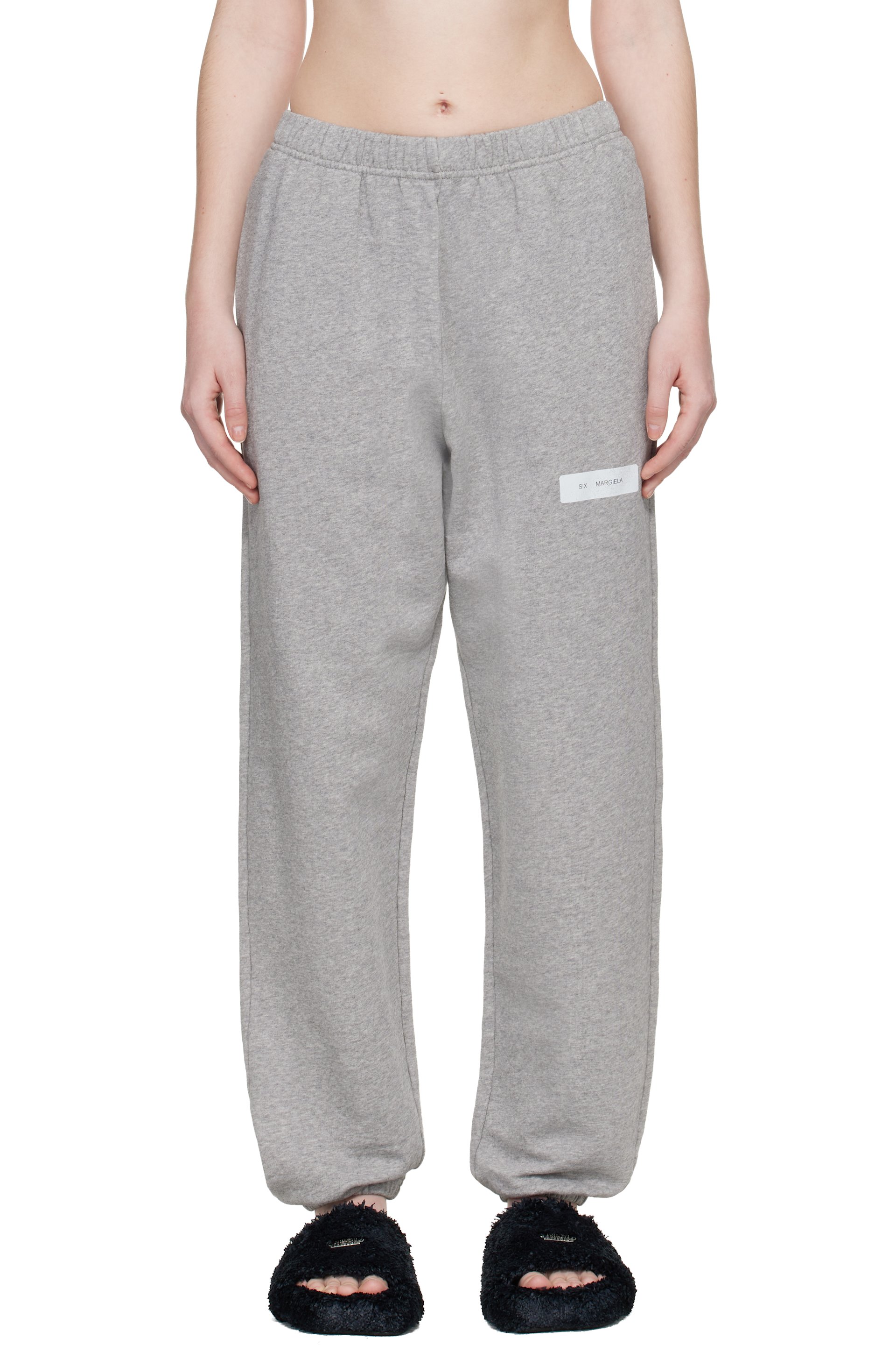 MM6 Maison Margiela - Gray Unbrushed Cotton Sweatpants