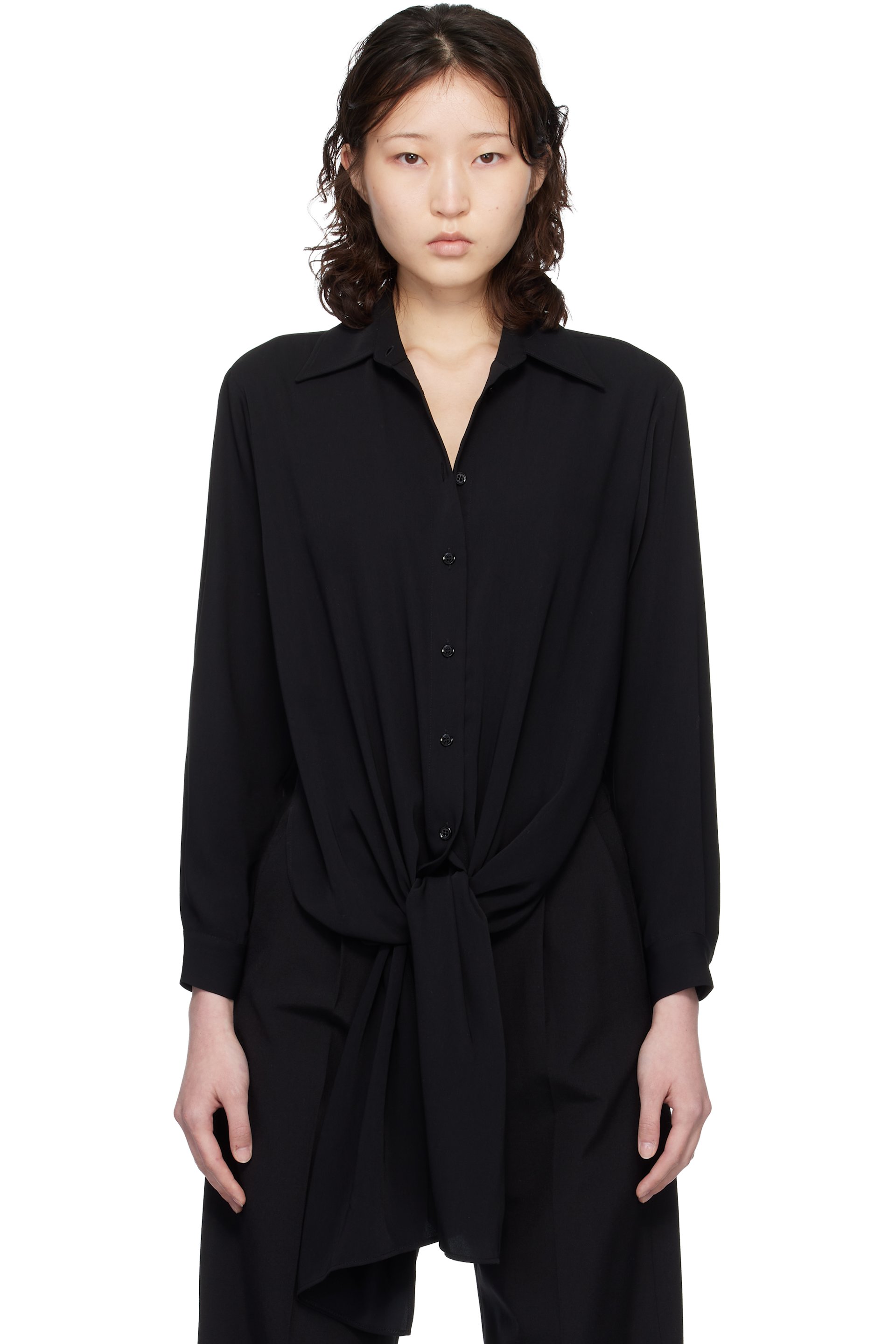 MM6 Maison Margiela - Chemise deux façons noire