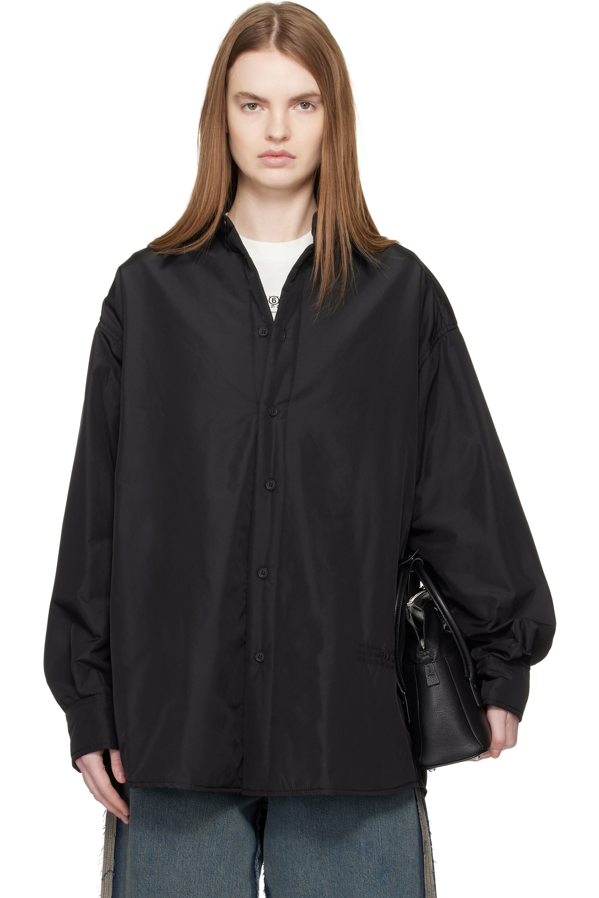 MM6 Maison Margiela - Blouson à manches longues noir