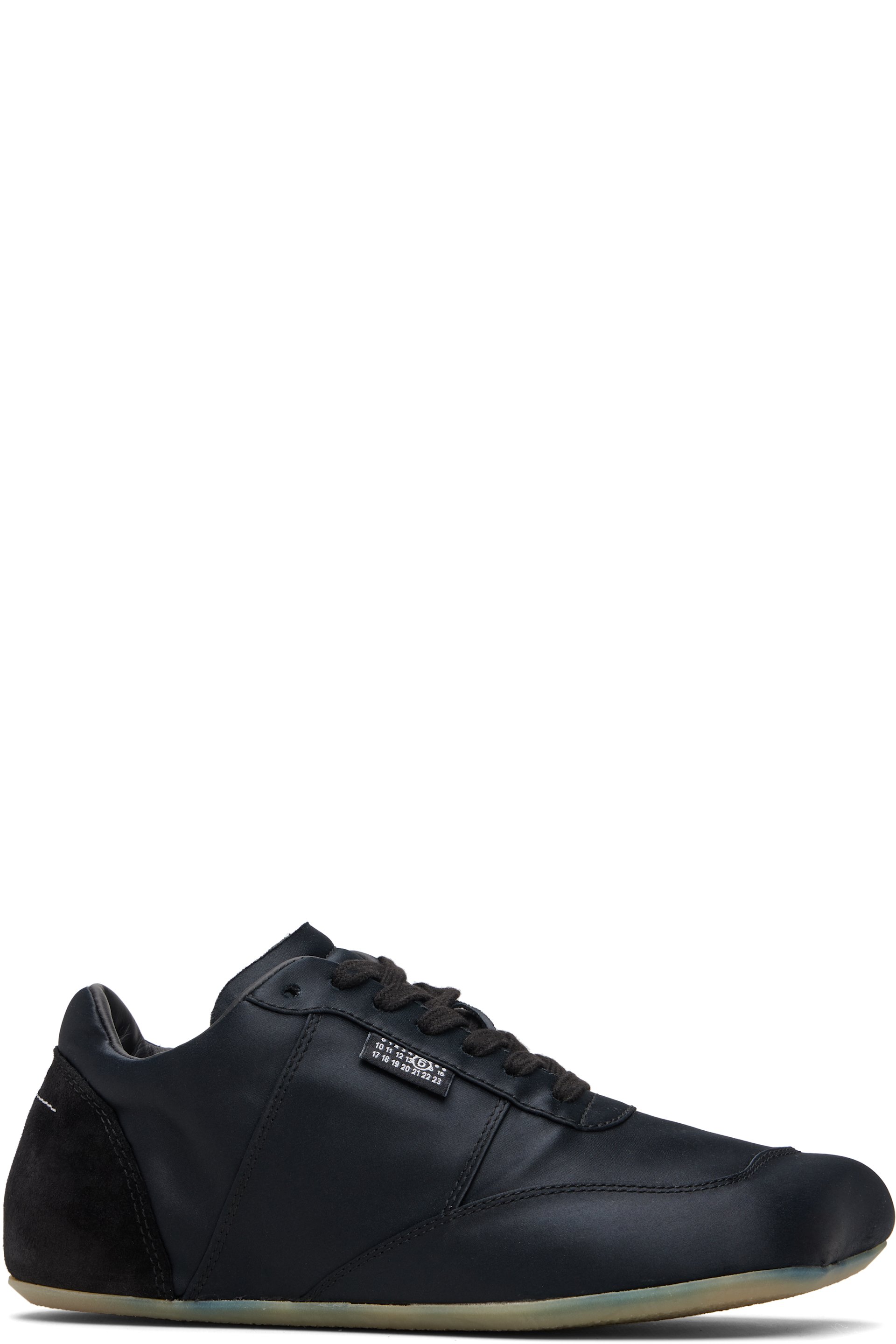 MM6 Maison Margiela - Baskets Factory noires en satin