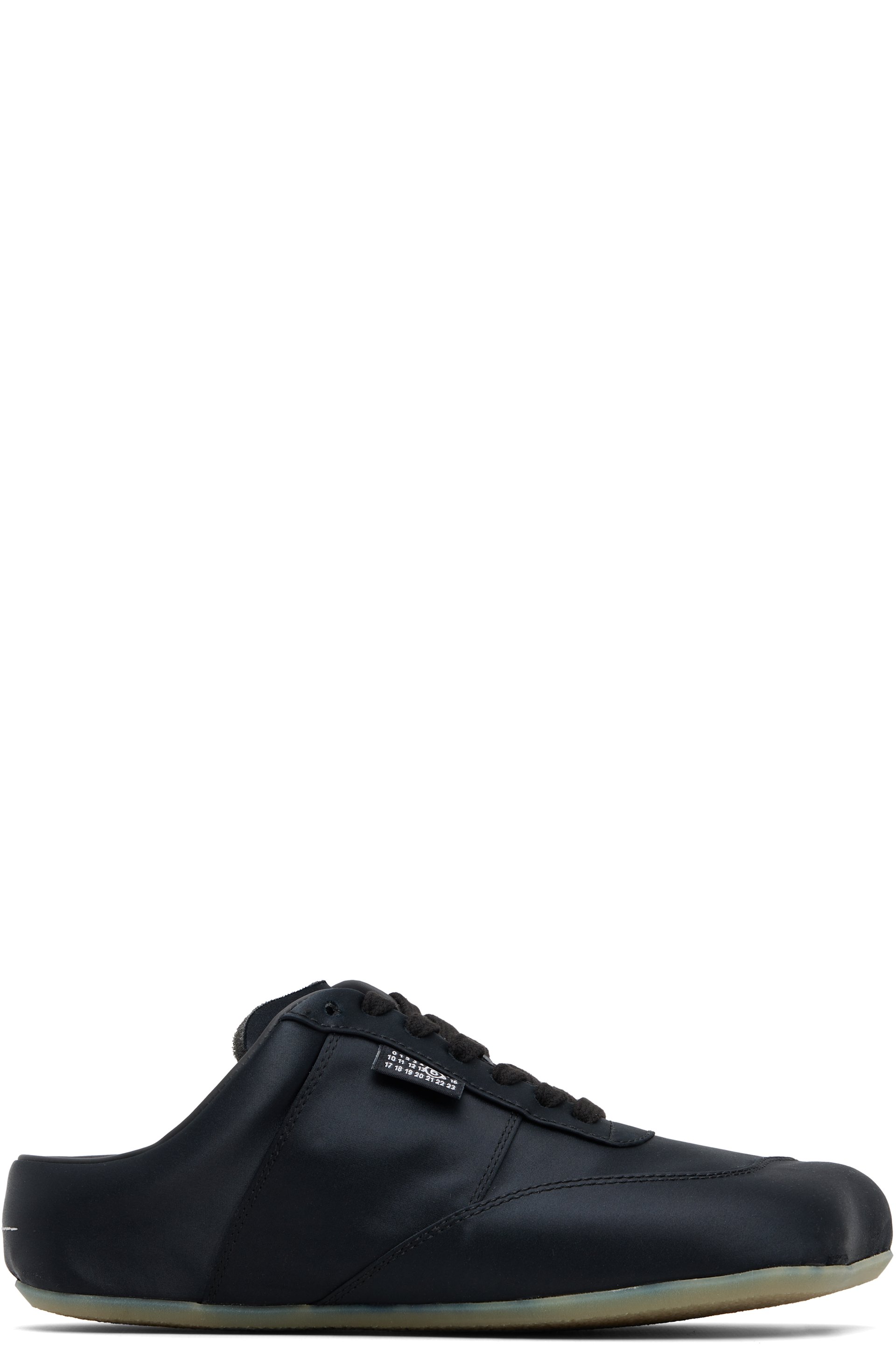 MM6 Maison Margiela - Baskets Factory noires en satin