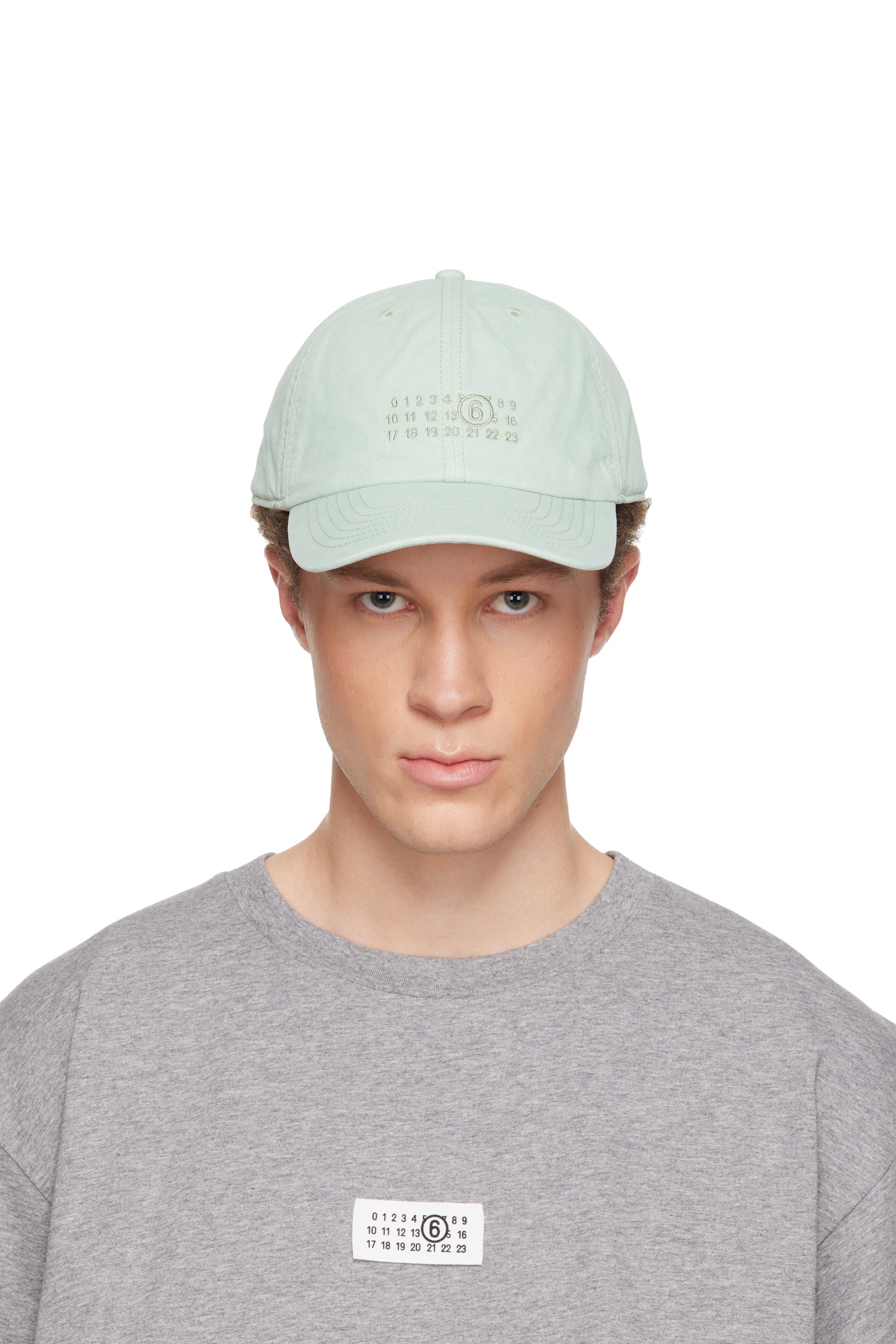 MM6 Maison Margiela - Green Embroidered Logo Cap
