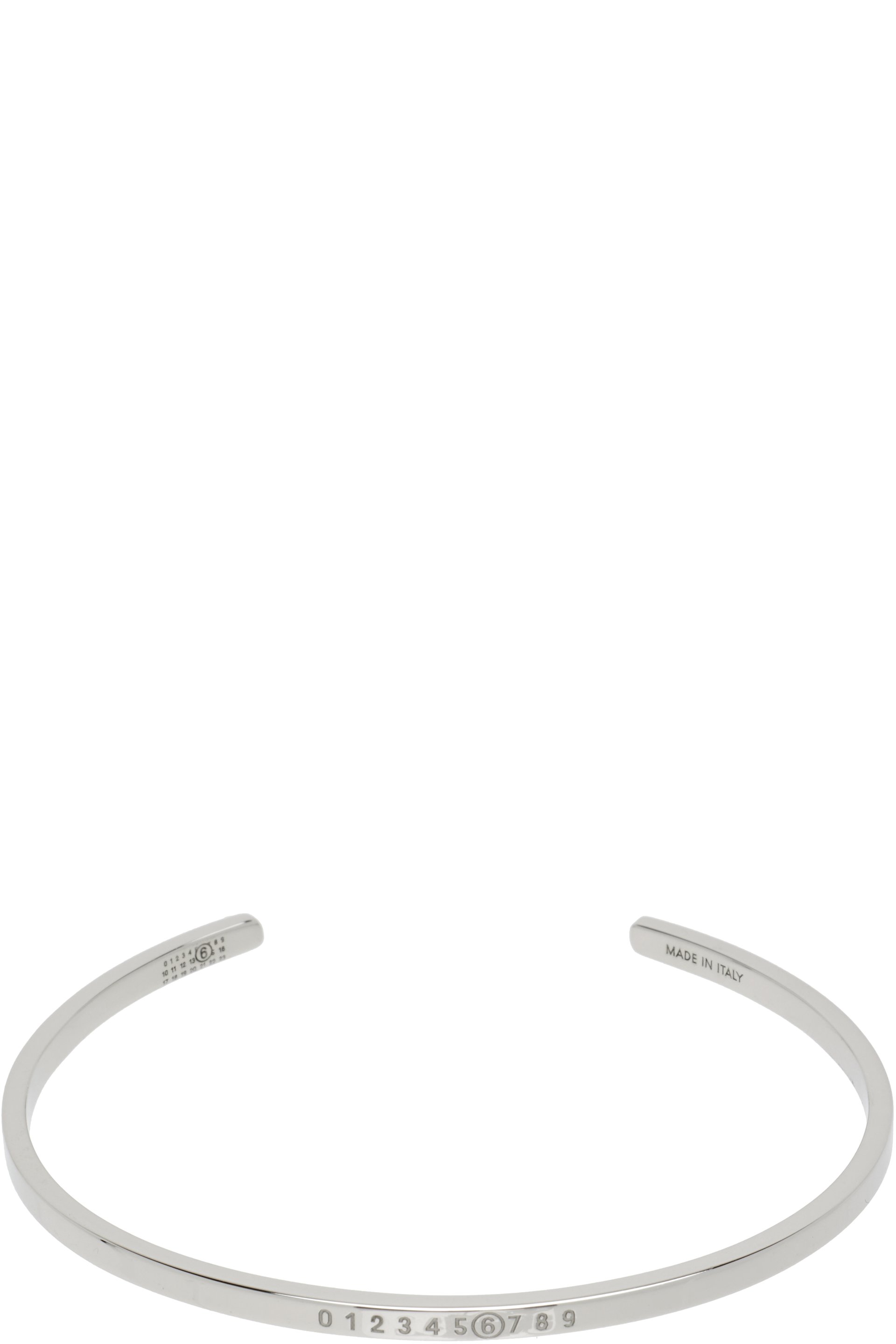 MM6 Maison Margiela - Minimal Logo Cuff Bracelet