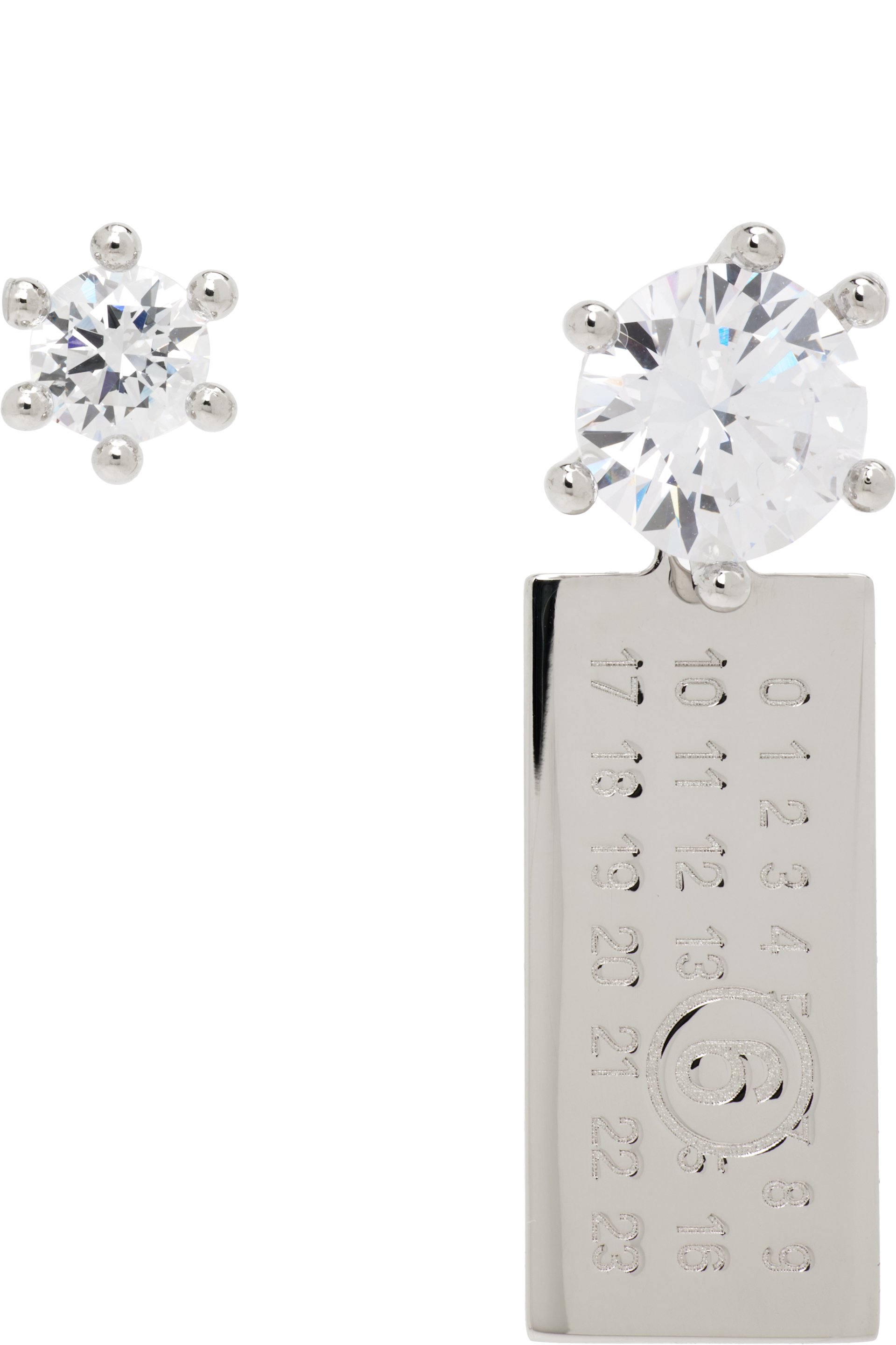 MM6 Maison Margiela - Numeric Charm Earrings