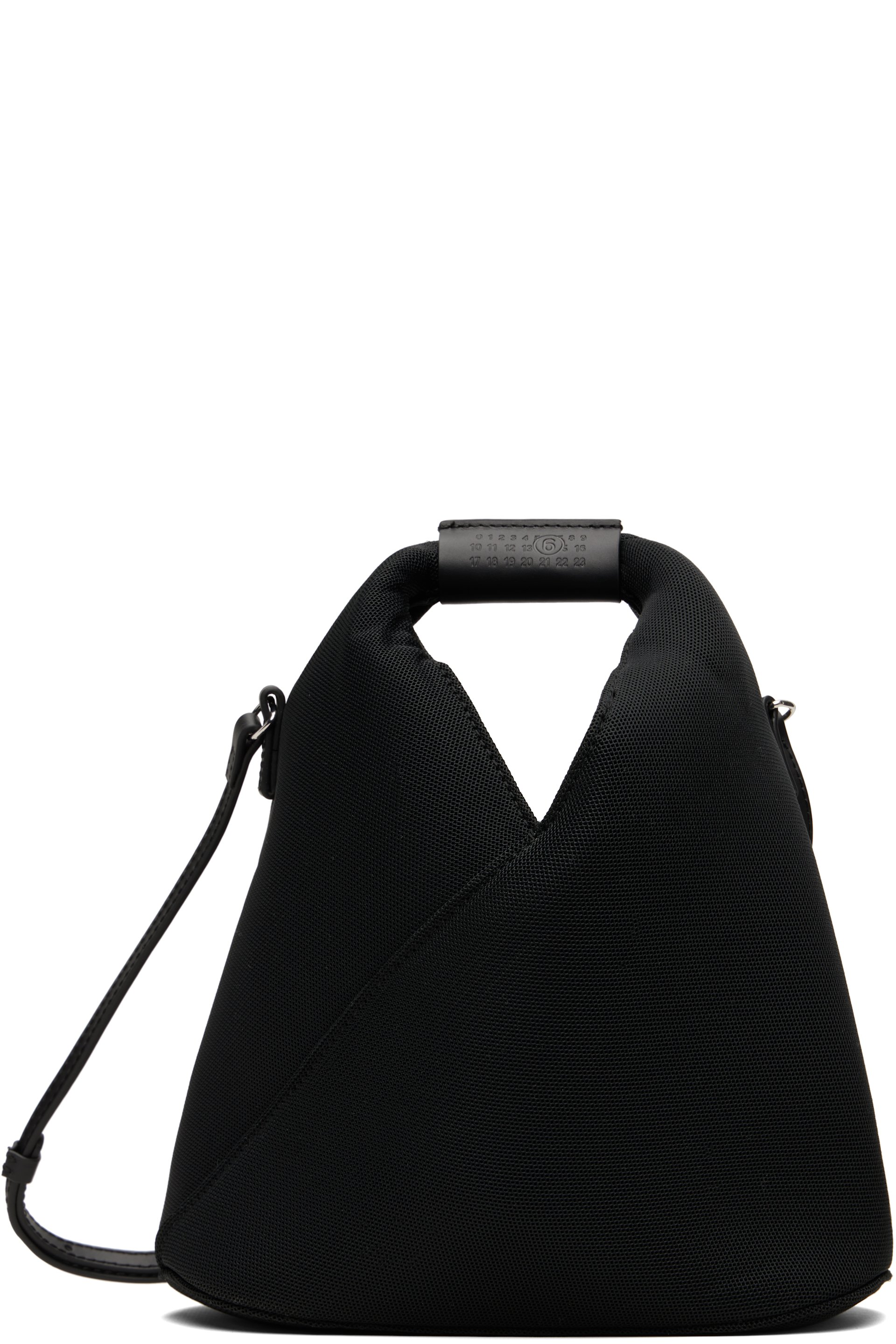 MM6 Maison Margiela - Black Triangle Mesh Crossbody Bag