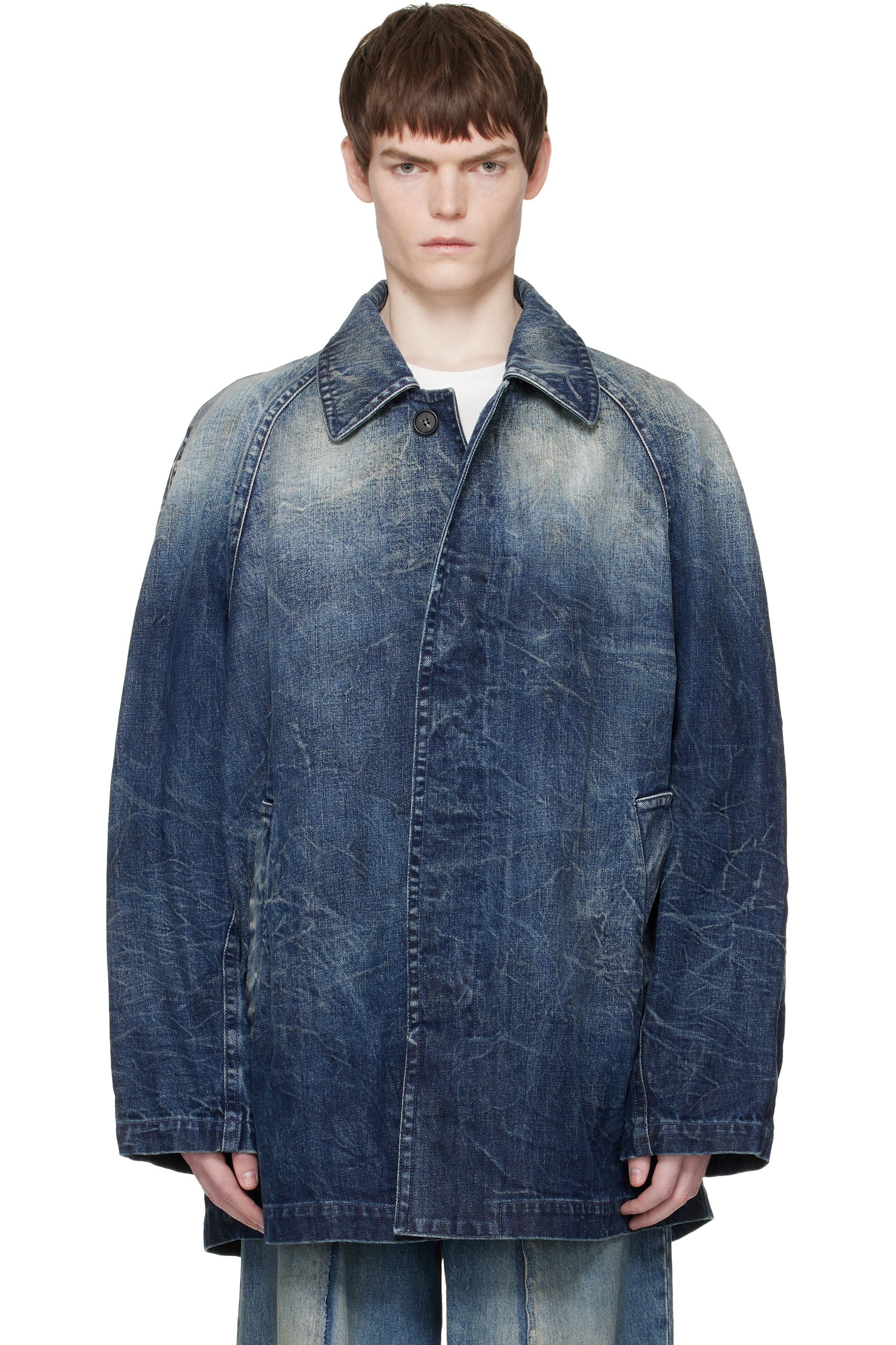 メンズ用 MM6 Maison Margiela デニムジャケット | SSENSE 日本