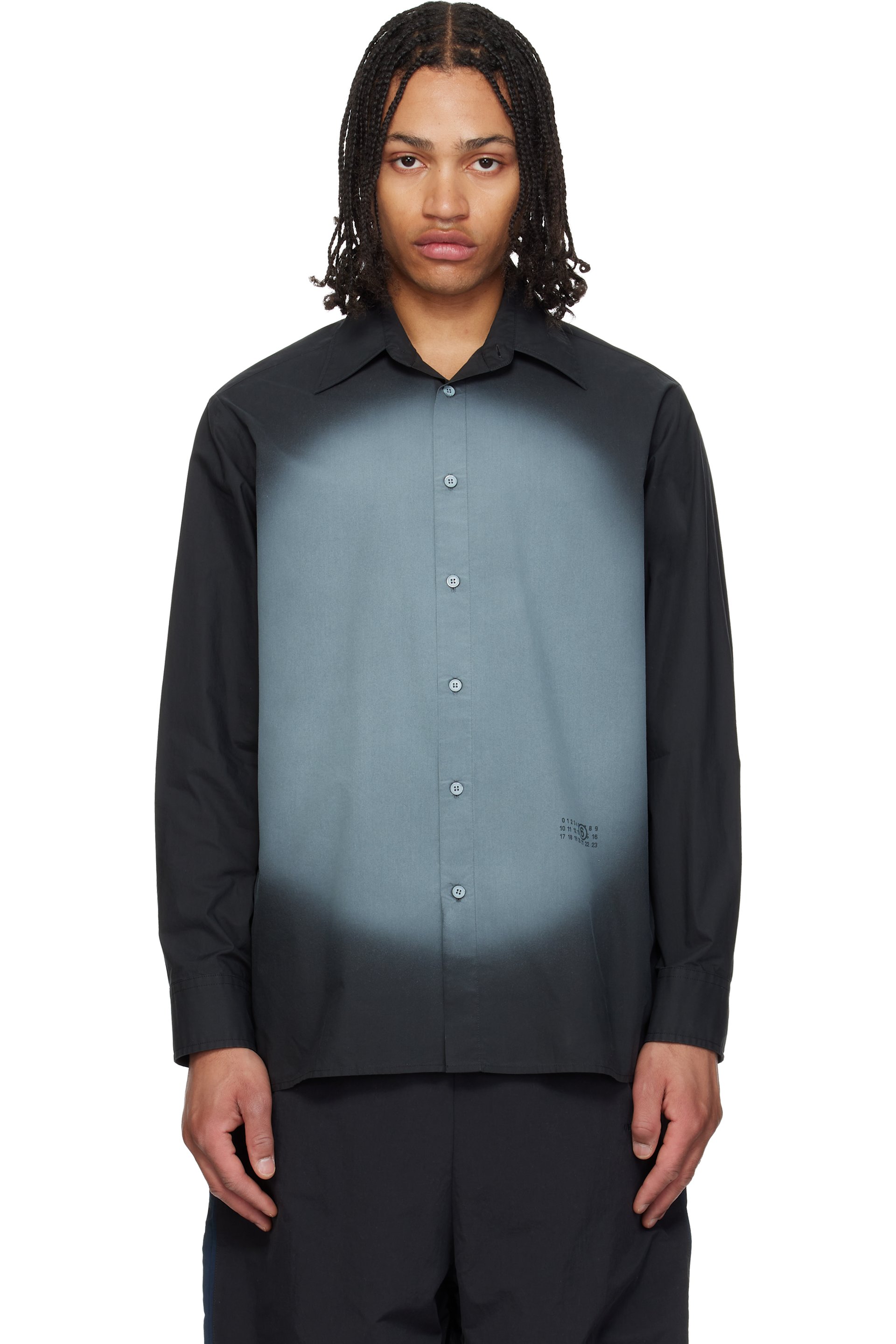 MM6 Maison Margiela - Black & Gray Spotlight Faded Shirt
