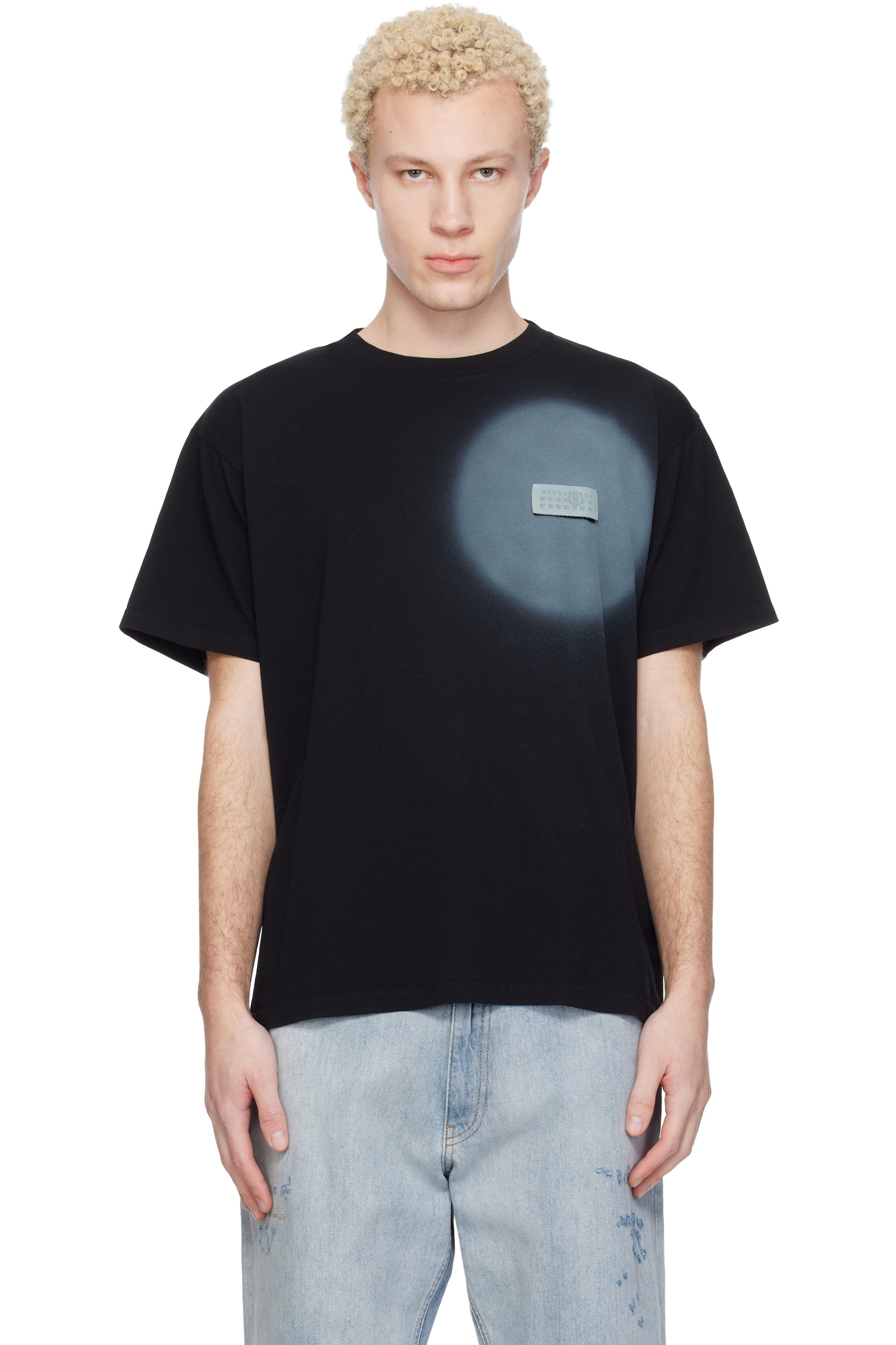 MM6 Maison Margiela - Black Spray Print T-shirt