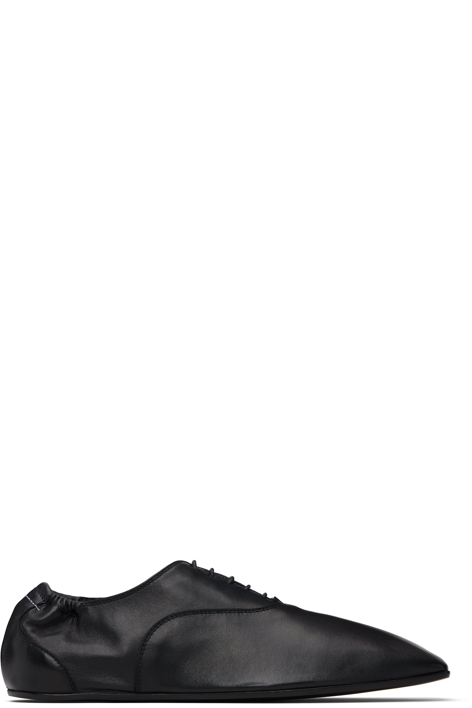 MM6 Maison Margiela - Black Leather Oxfords