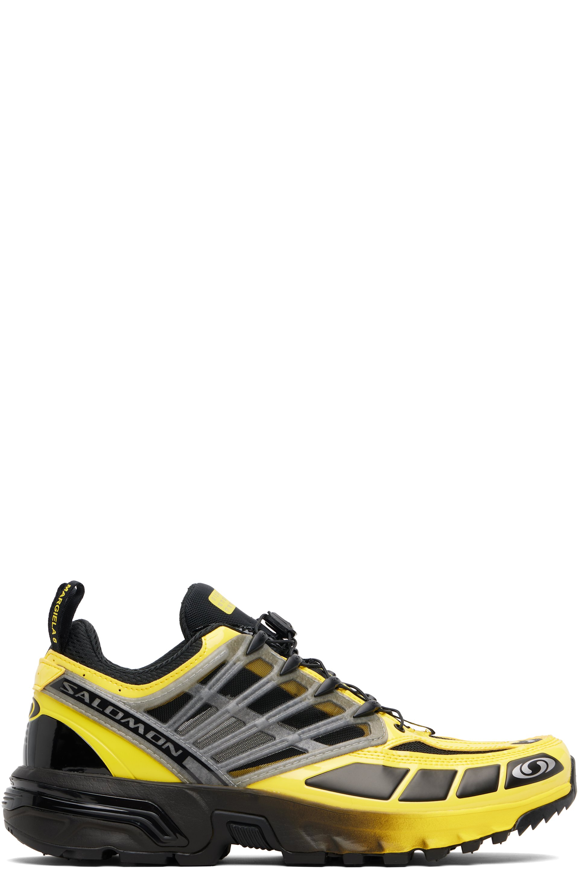 MM6 Maison Margiela - Baskets ACS Pro noir et jaune édition Salomon