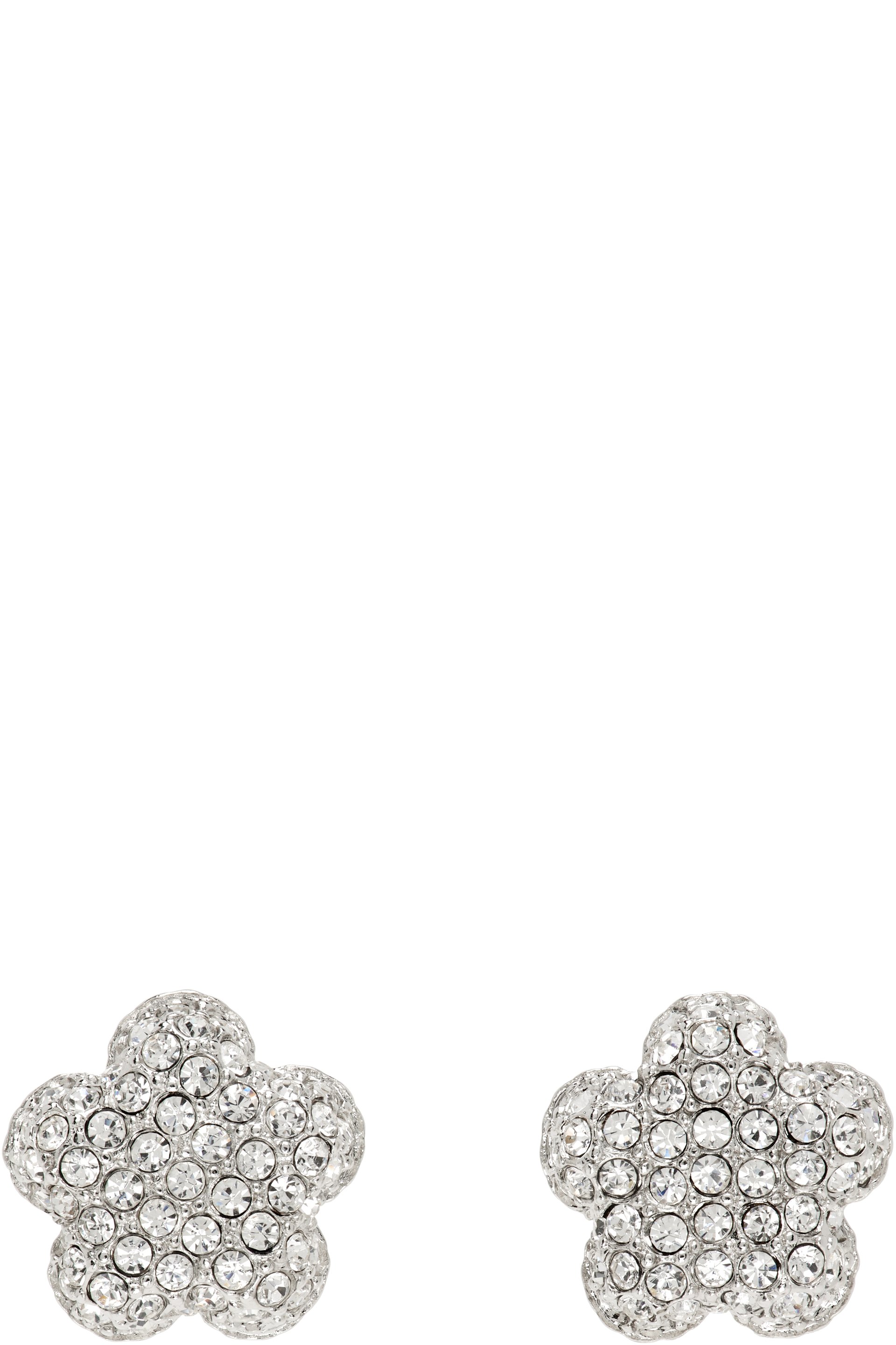 Marc Jacobs - Clous d'oreilles en forme de fleur à ornements sertis en pavé