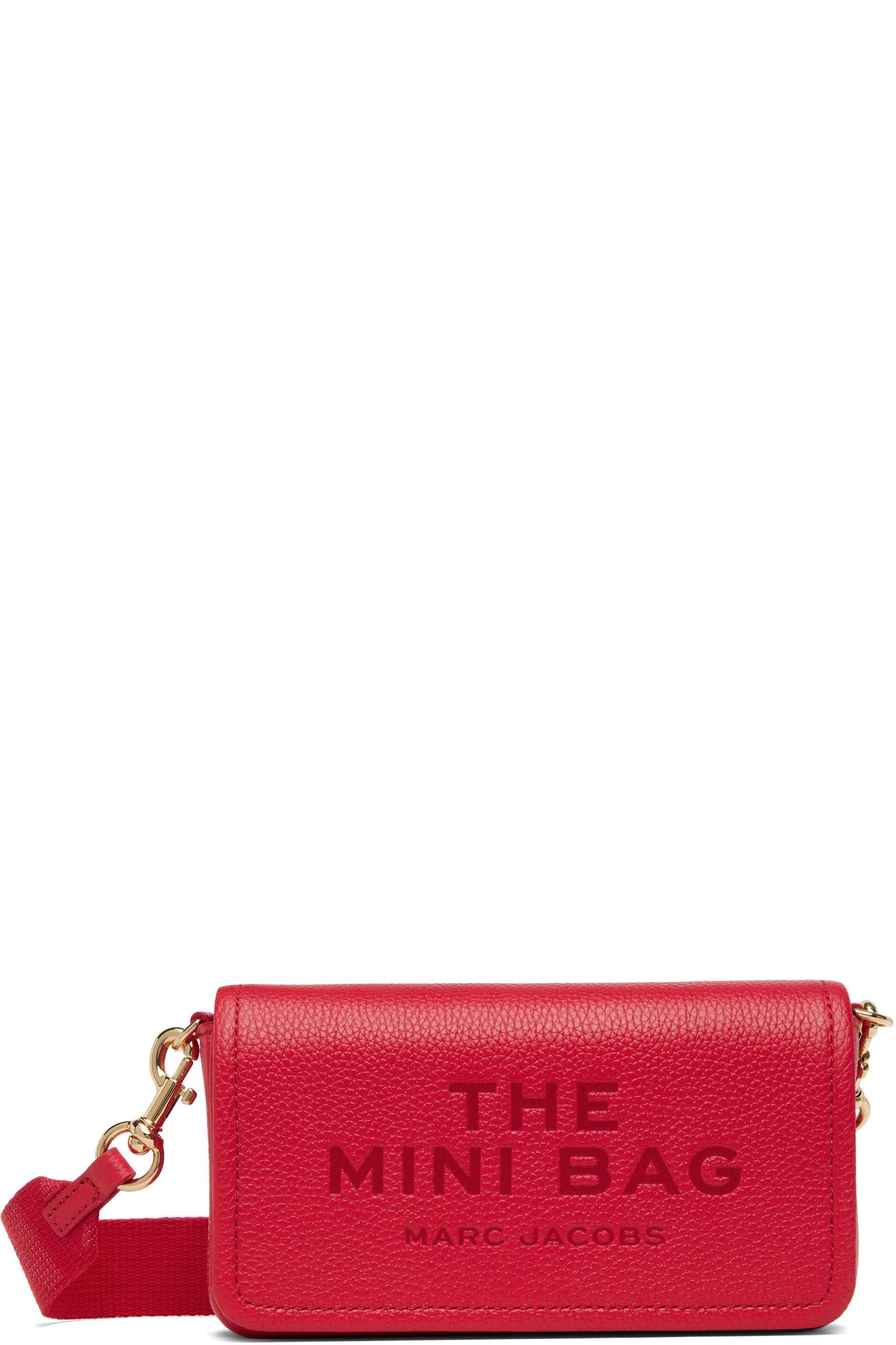 Marc Jacobs - Mini sac 'The Mini Bag' rouge en cuir