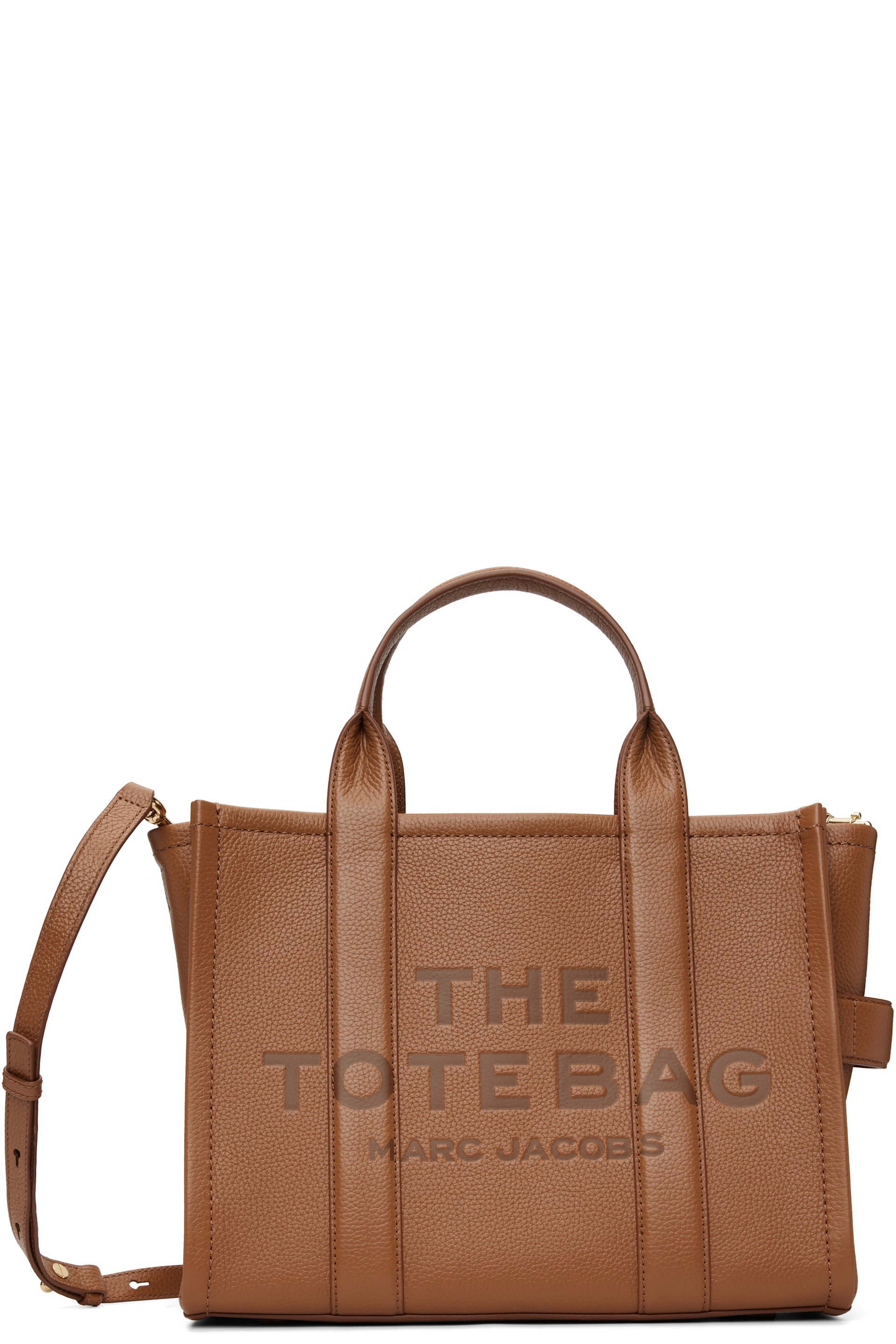 Marc Jacobs - Moyen cabas 'The Tote Bag' brun clair en cuir