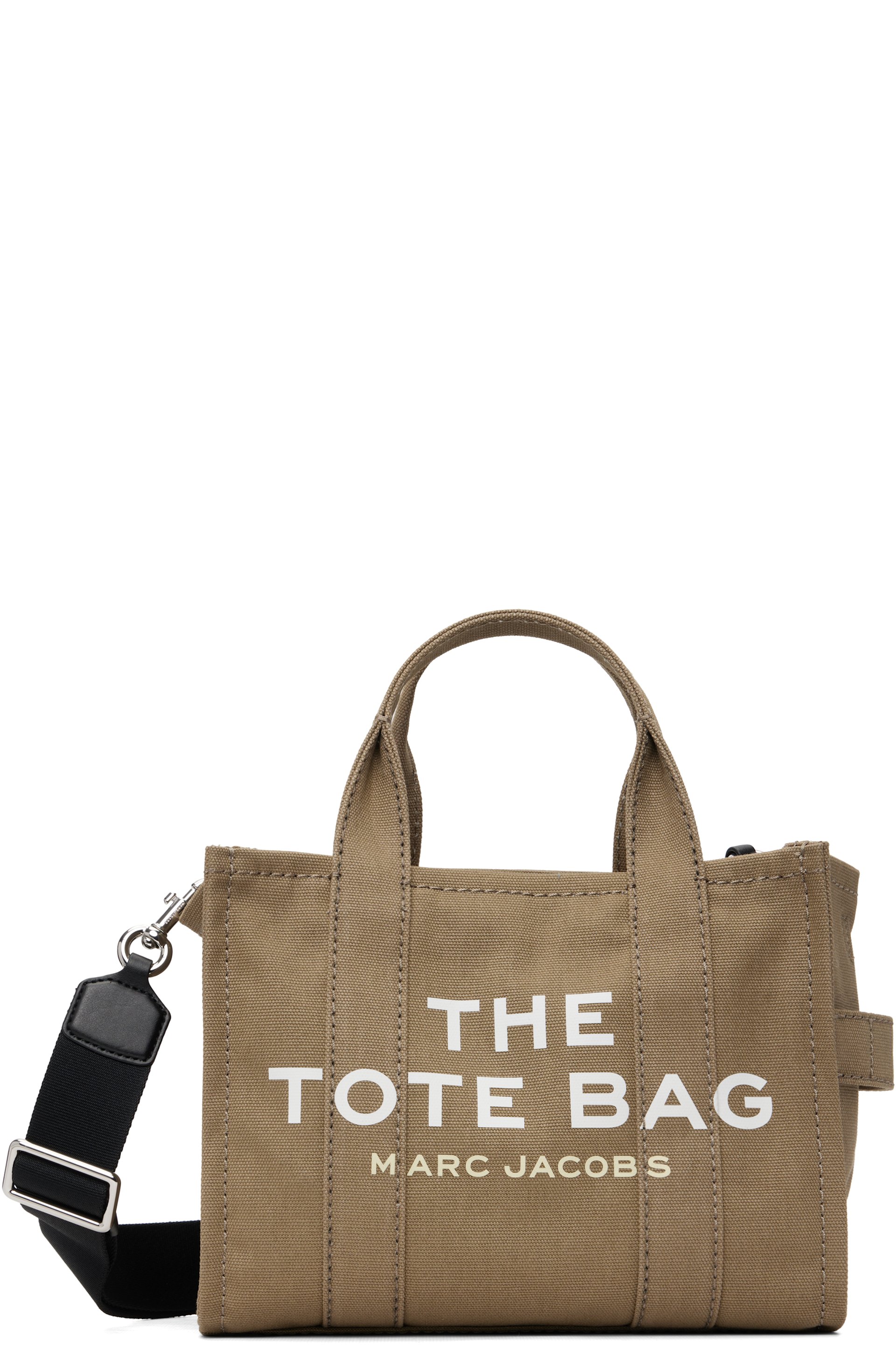 Marc Jacobs - Petit cabas 'The Tote Bag' kaki en canevas