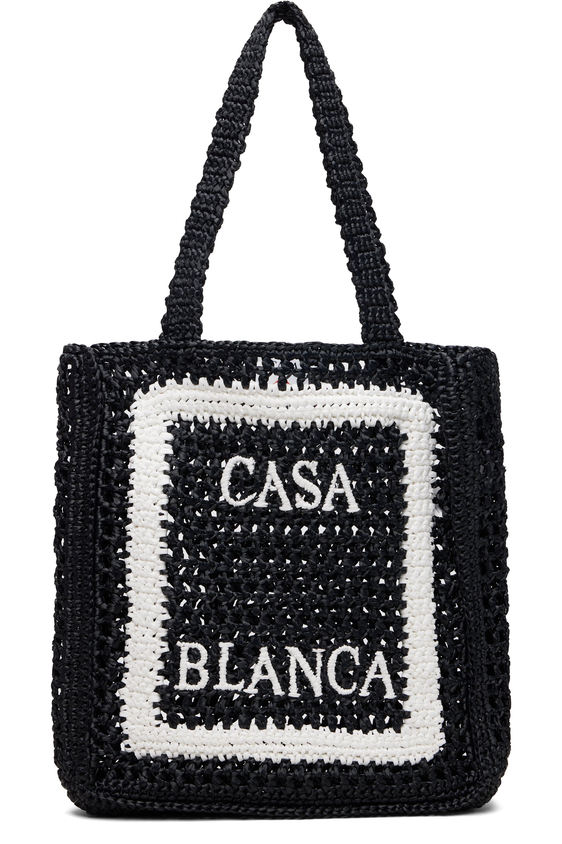 Casablanca - Cabas tissé noir