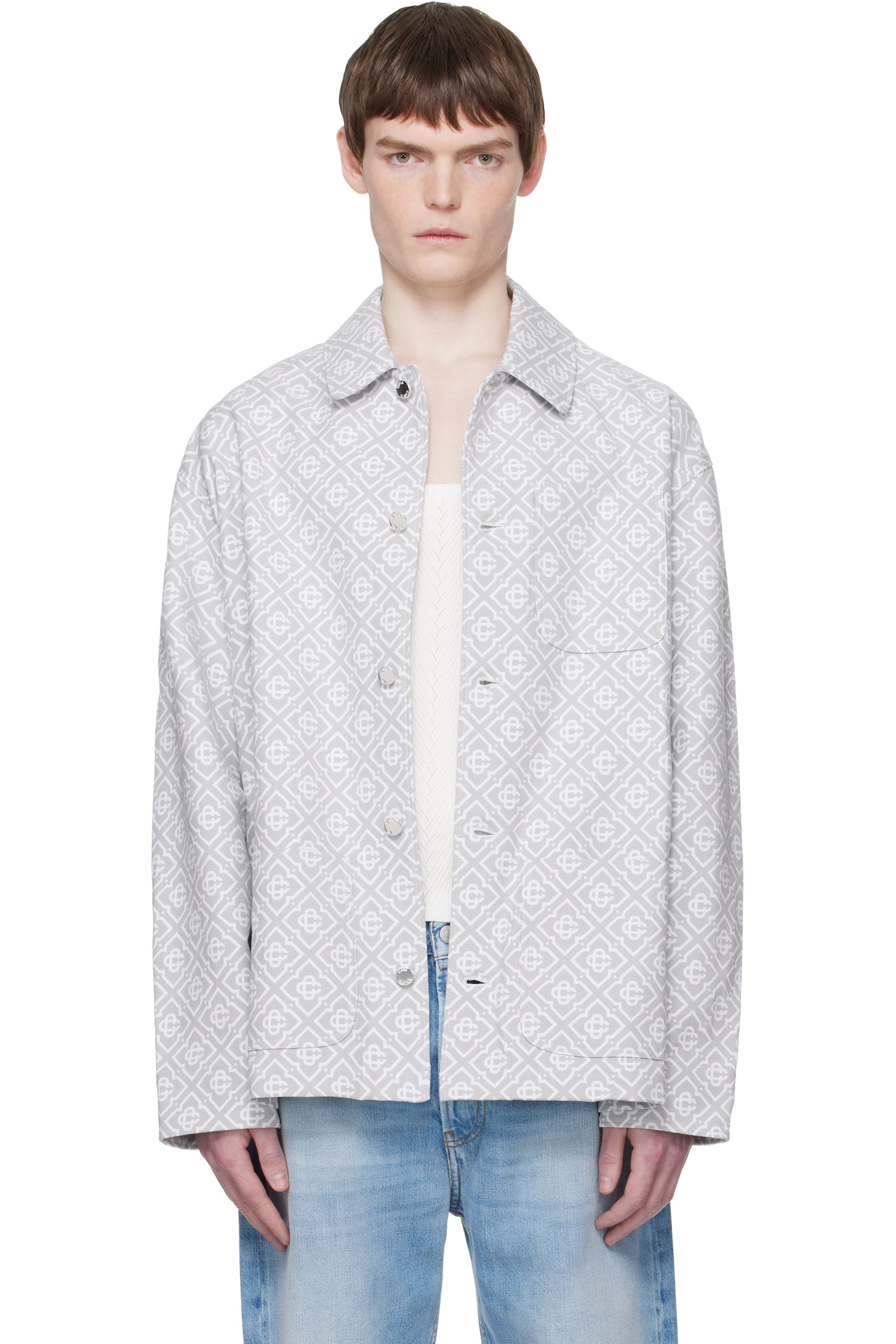 Casablanca - Gray Monogram Workwear Jacket