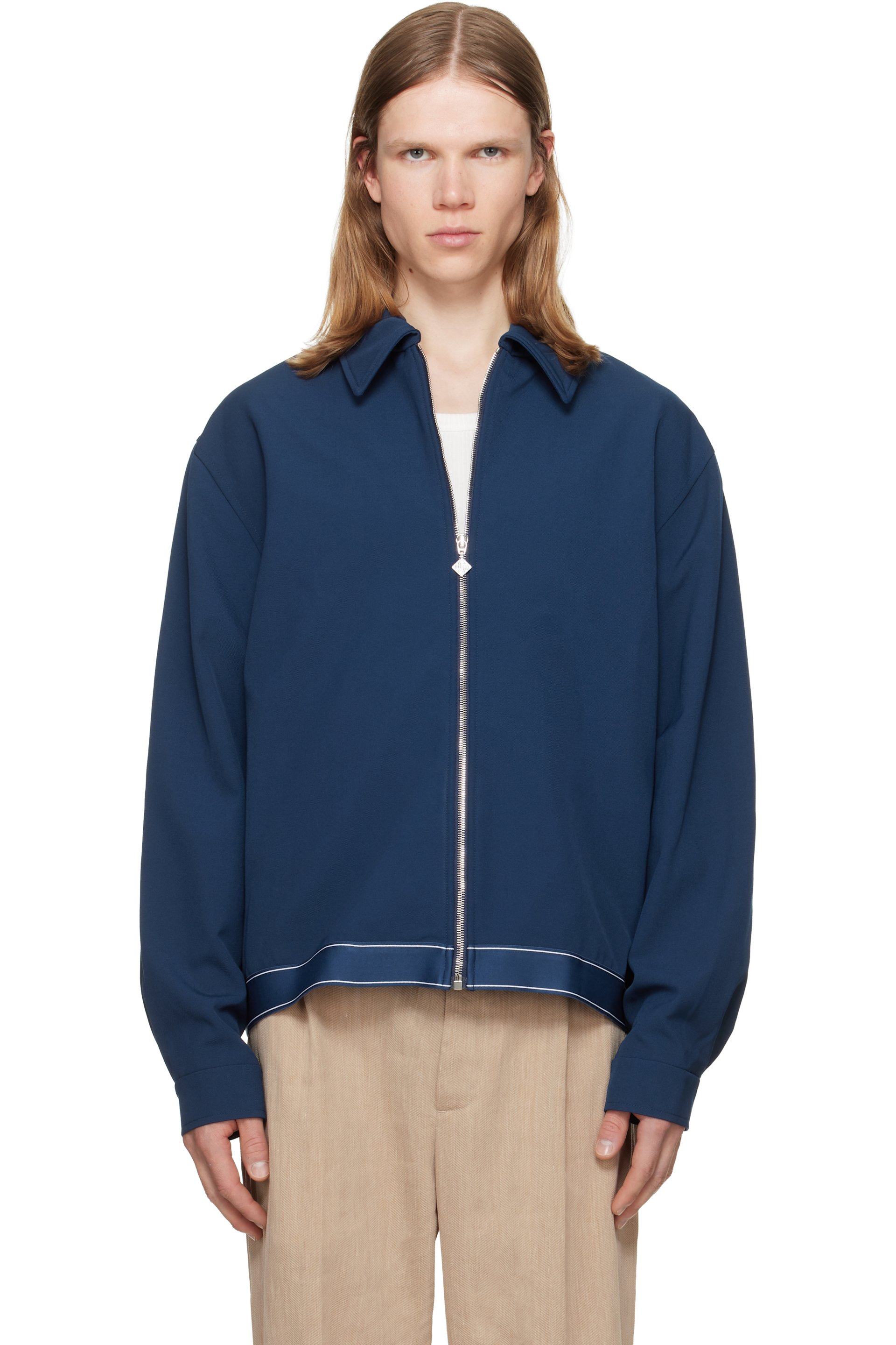 Casablanca - Navy Wool Sports Jacket